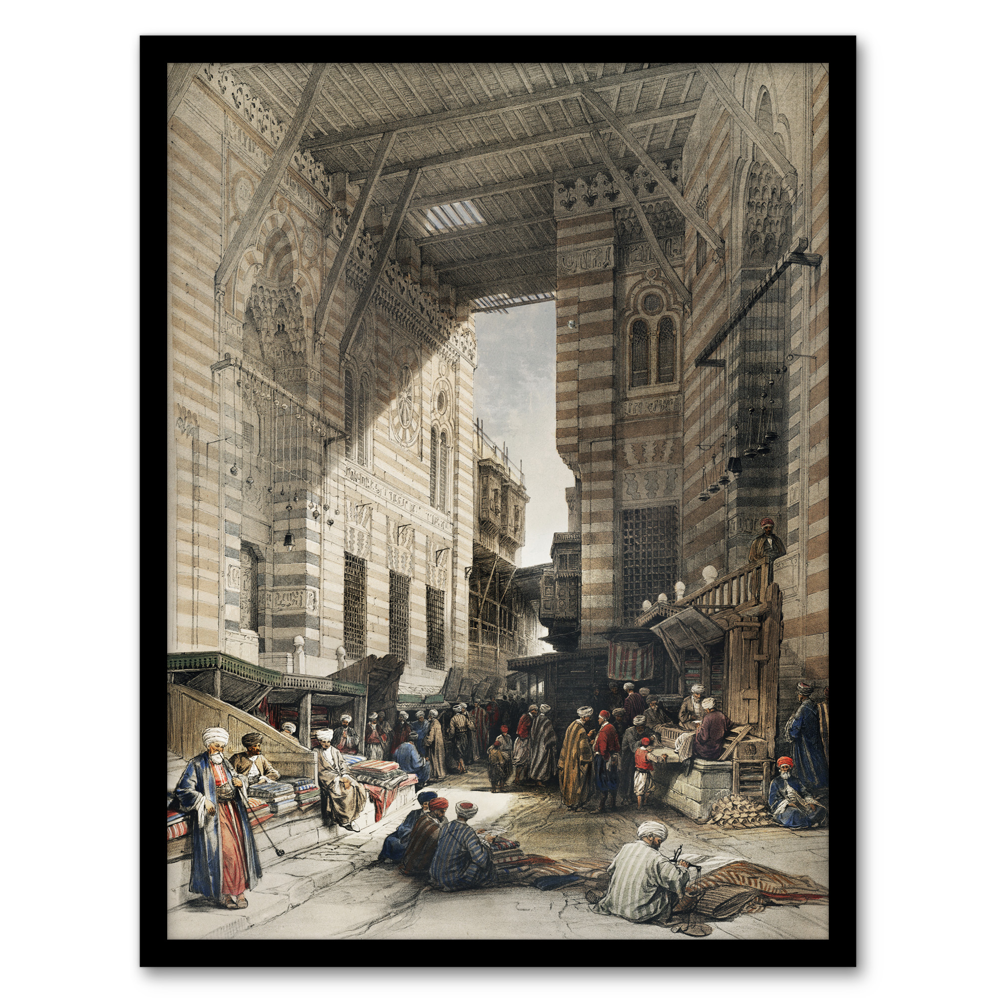 Silk Mercer Bazaar El Ghatasheh Roberts Wall Art Print Poster