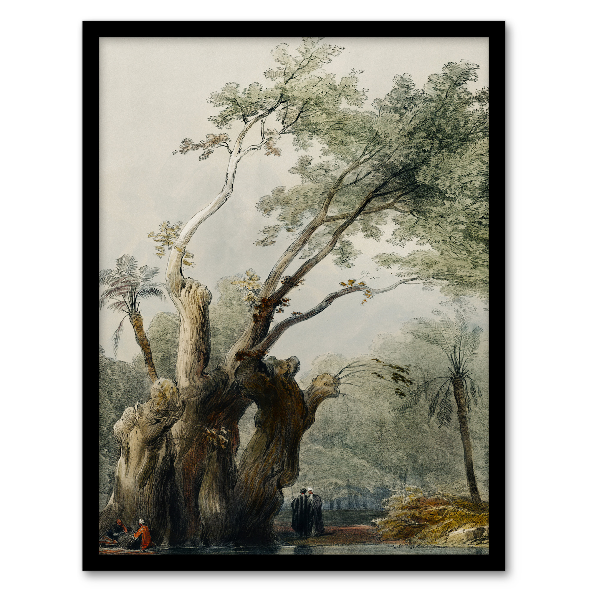 David Roberts Framed Wall Art Print The Holy Tree of Metereah Home Décor A3/A4