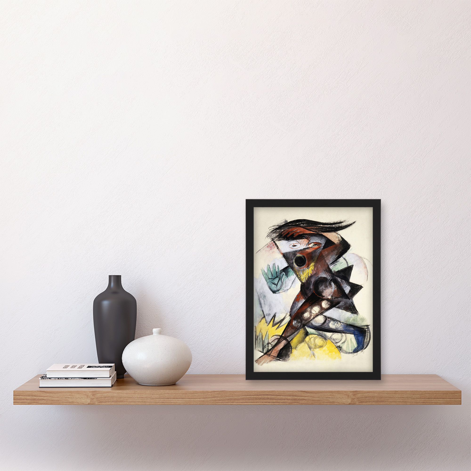 Franz Marc gerahmter Wandbilddruck Caliban Figur für The Tempest Wohndeko - Bild 7 von 9