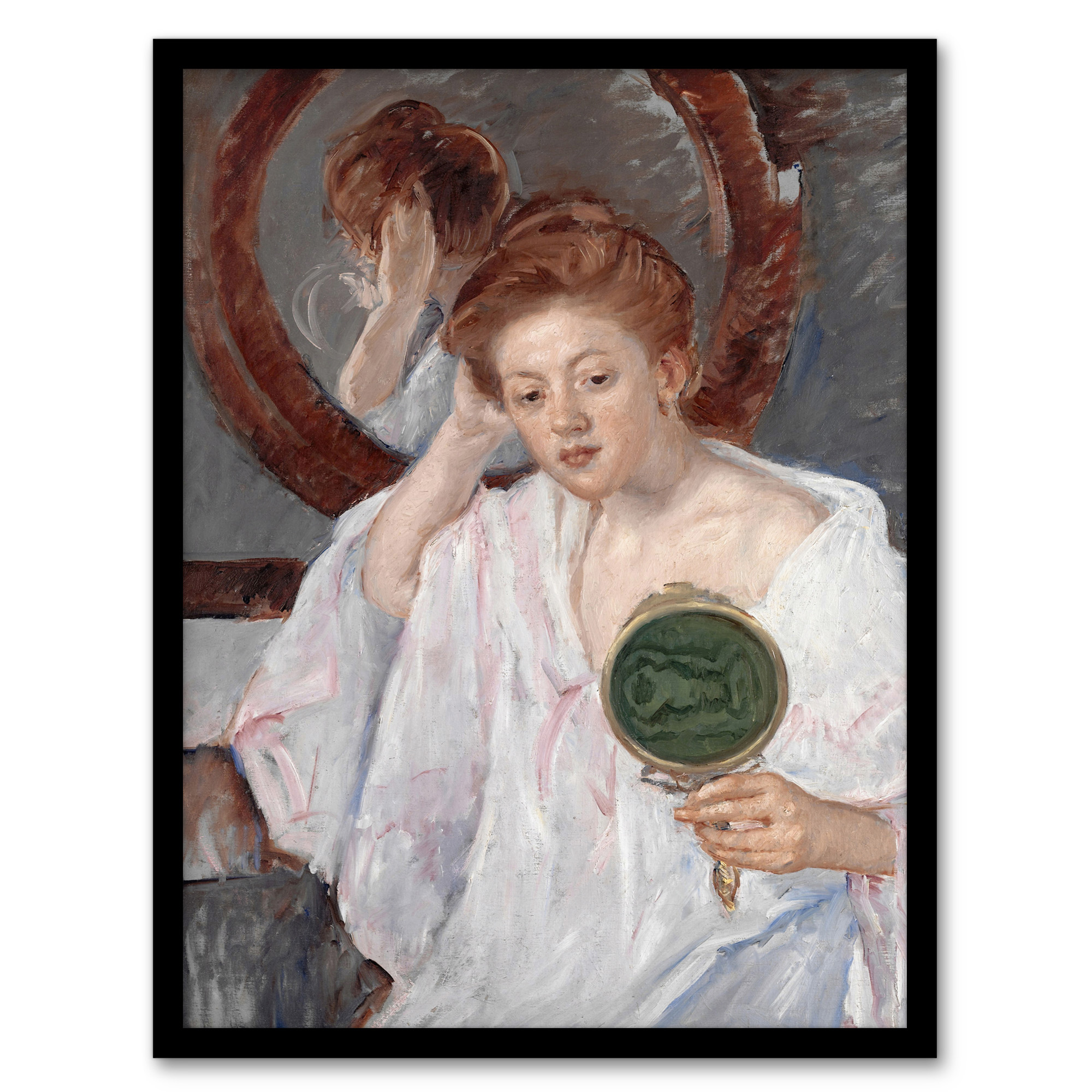 Mary Cassatt Framed Wall Art Print Denise at Her Dressing Table Home Décor A3/A4