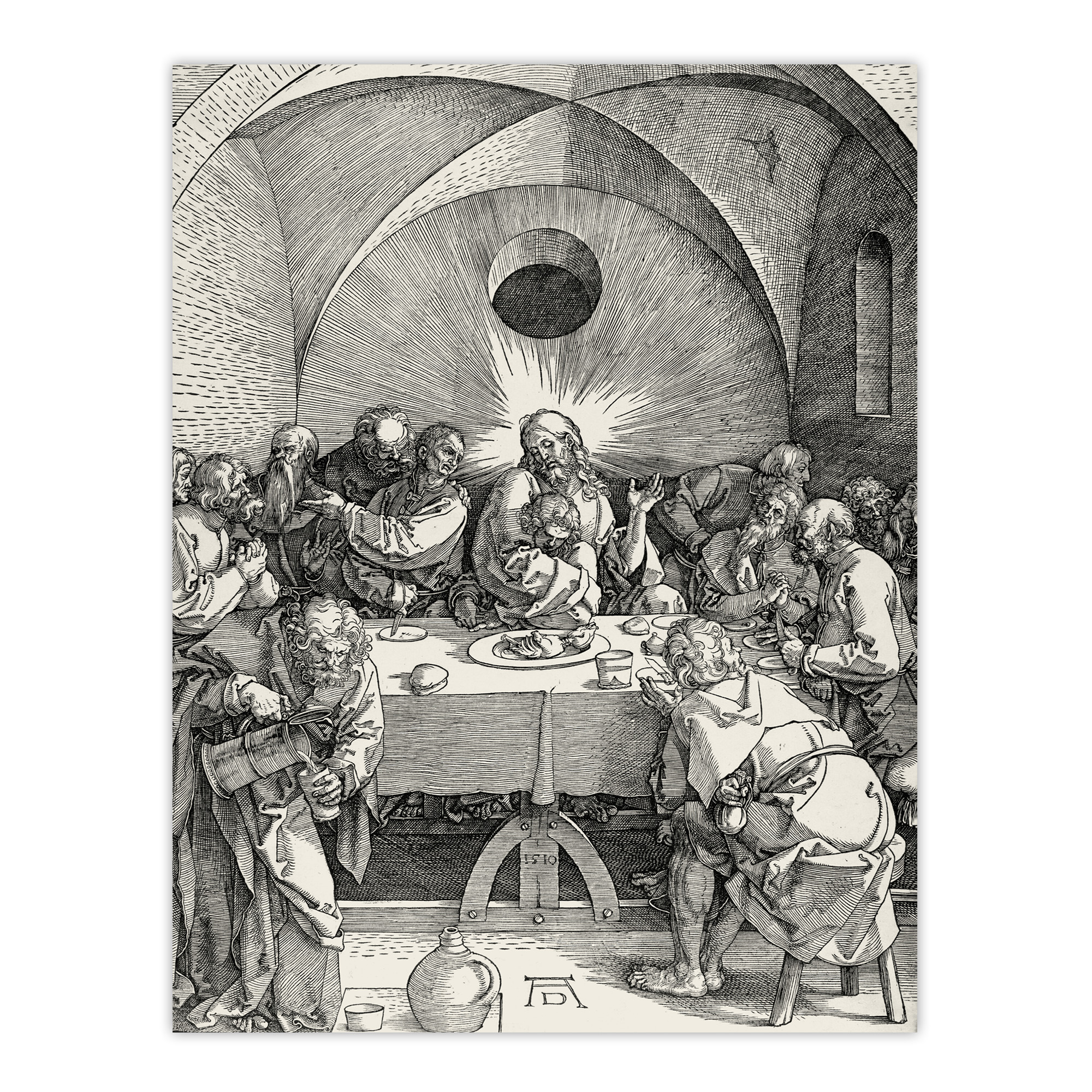 Great Passion The Last Supper Albrecht Durer Wall Art Poster Print