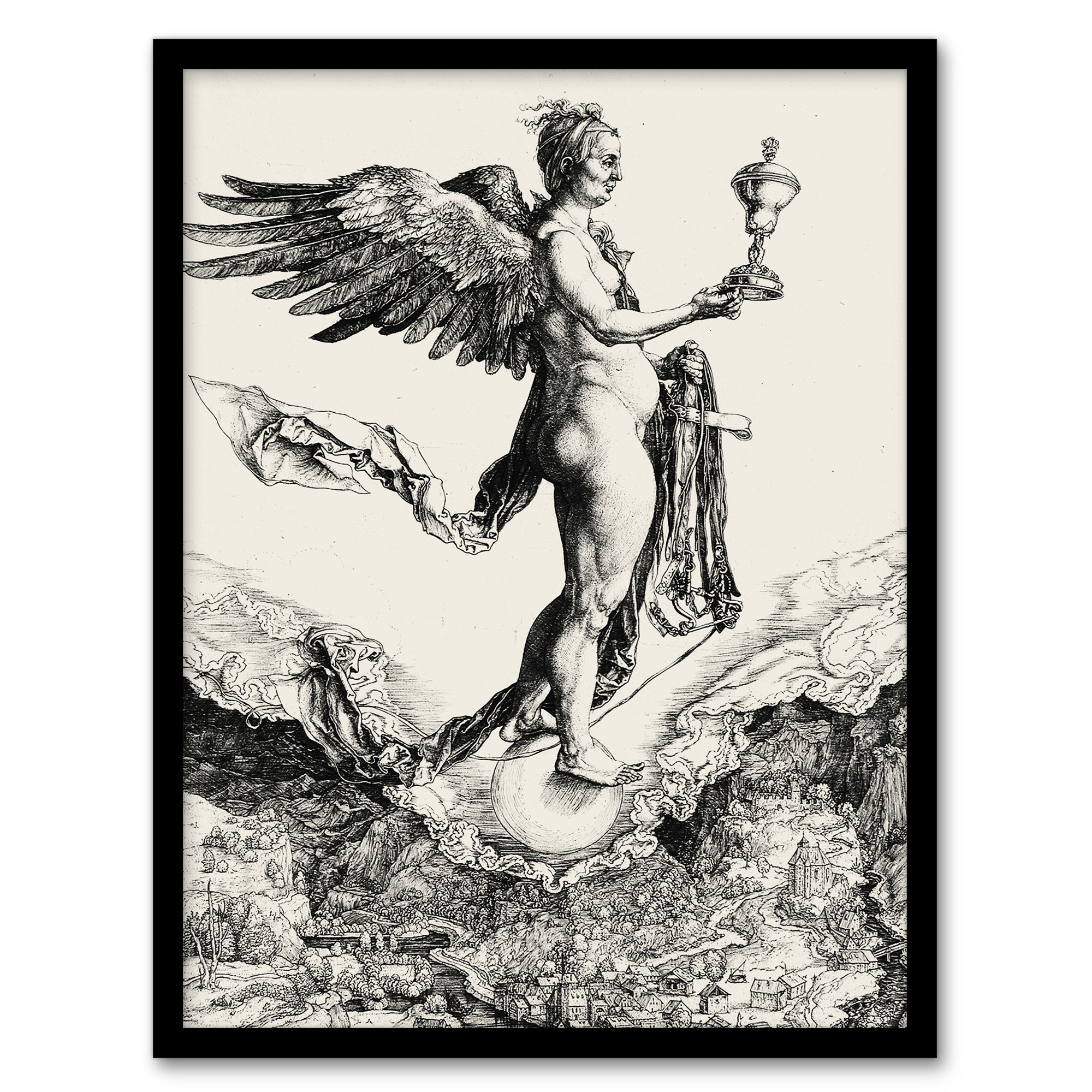 Nemesis The Great Fortune Albrecht Durer Wall Art Poster Print