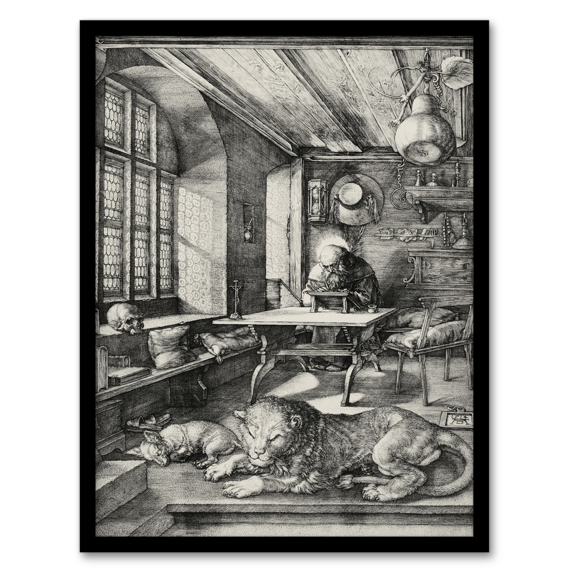 Saint Jerome in His Study Albrecht Durer Wall Art Poster Print