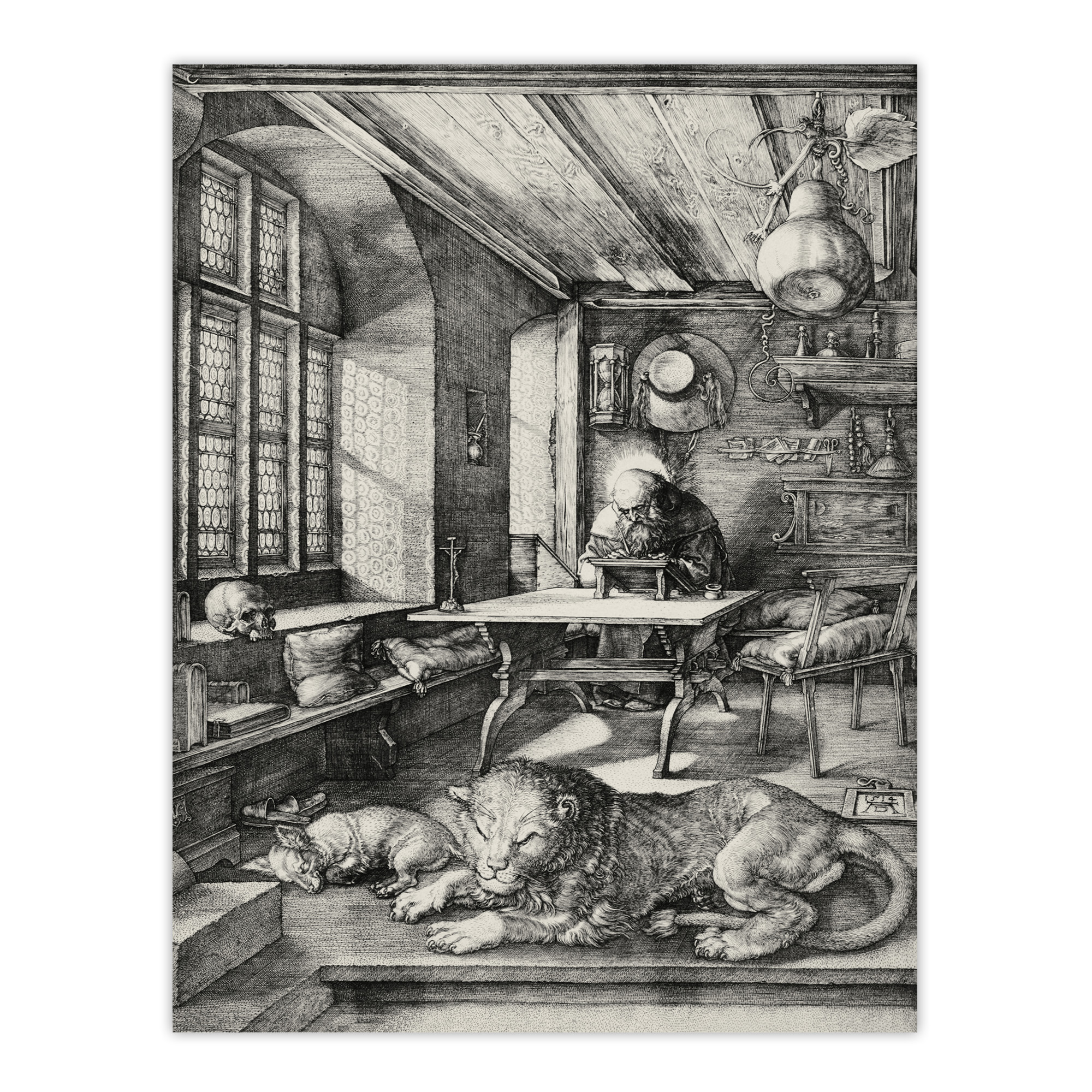 Saint Jerome in His Study Albrecht Durer Wall Art Poster Print