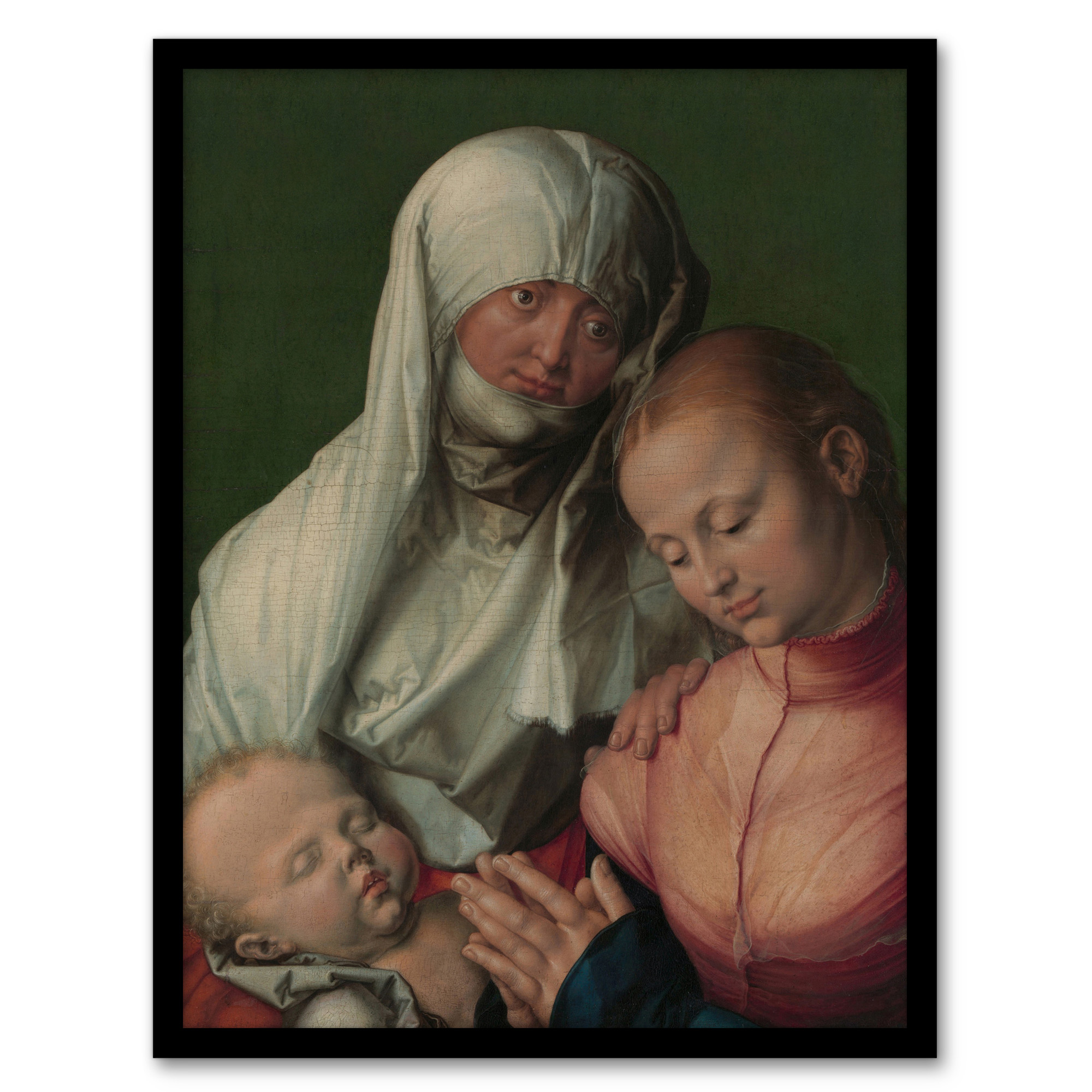 Albrecht Durer The Virgin and Child with Saint Anne Framed Wall Art Print A3/A4