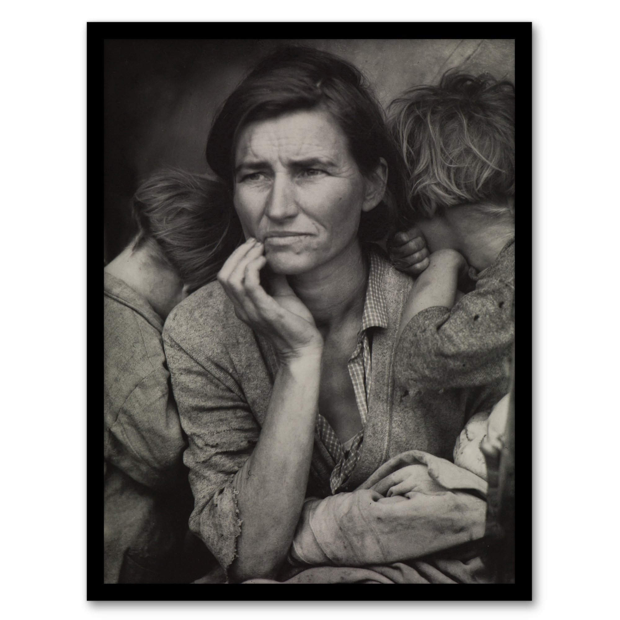 Dorothea Lange Migrant Mother and Children Photograph Framed Art Print A3/A4