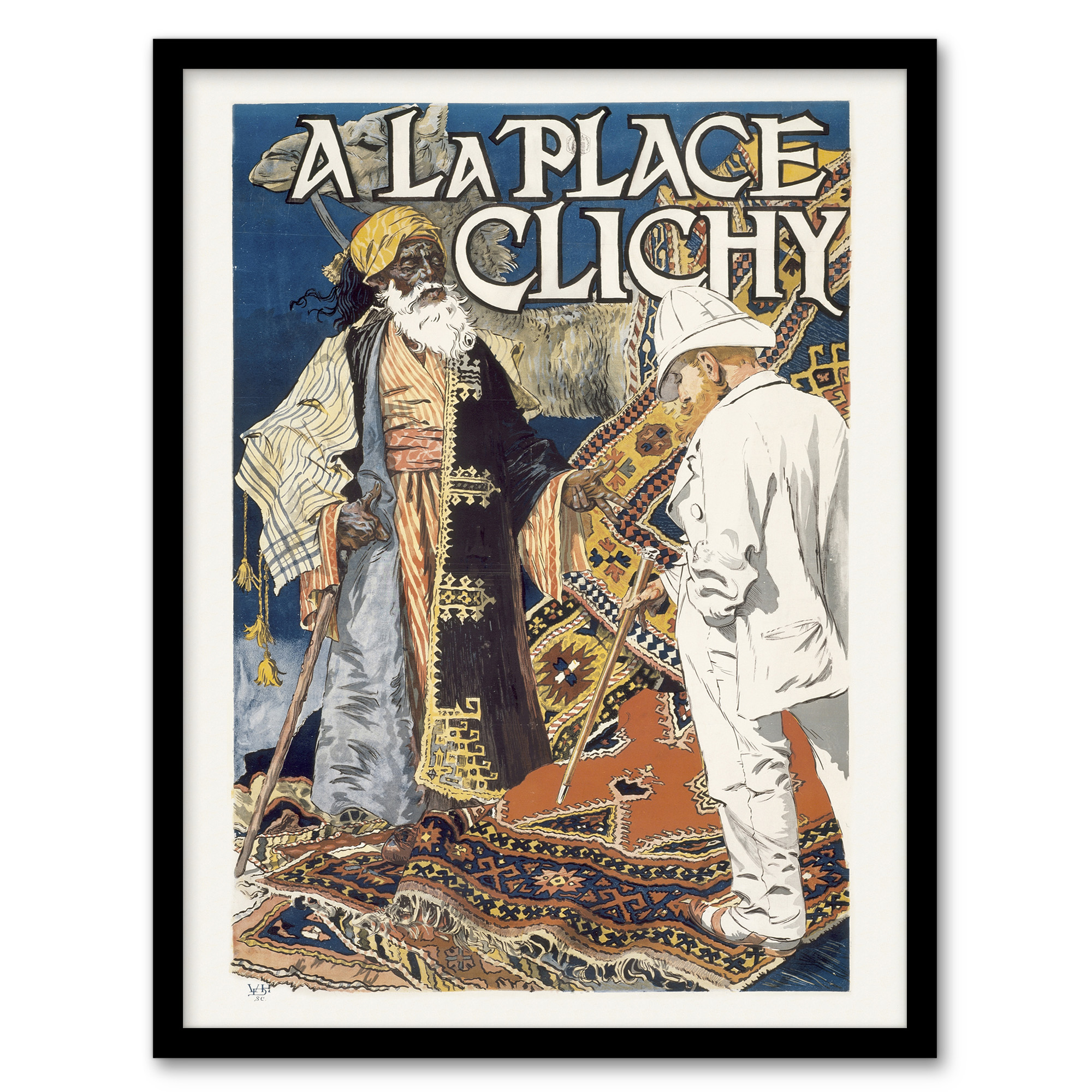 Place Clichy Vintage Advert Eugene Grasset Wall Art Poster Print