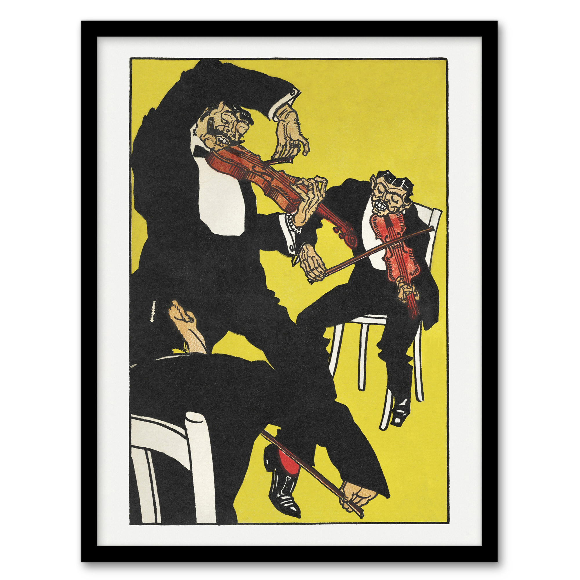 Moriz Jung Musicians Between 3 and 4 in the Morning Framed Wall Art Print A3/A4