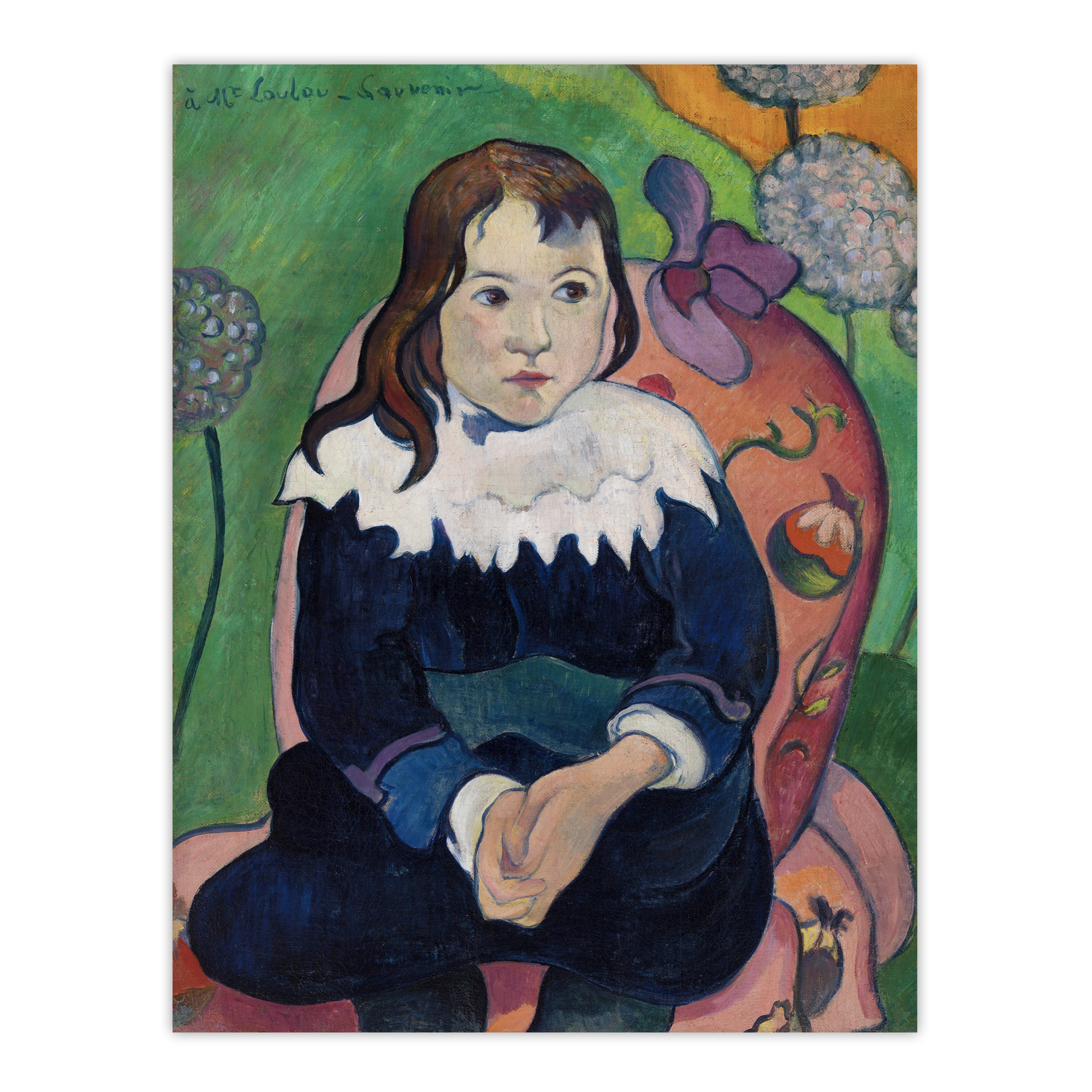 Mr Loulou Colourful Portrait Paul Gauguin Wall Art Poster Print