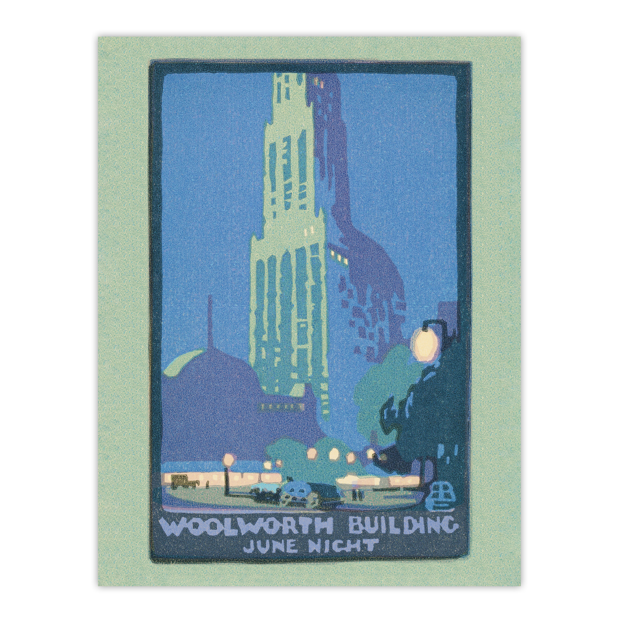 Woolworth Building June Night Elmer Wall Art Poster Print