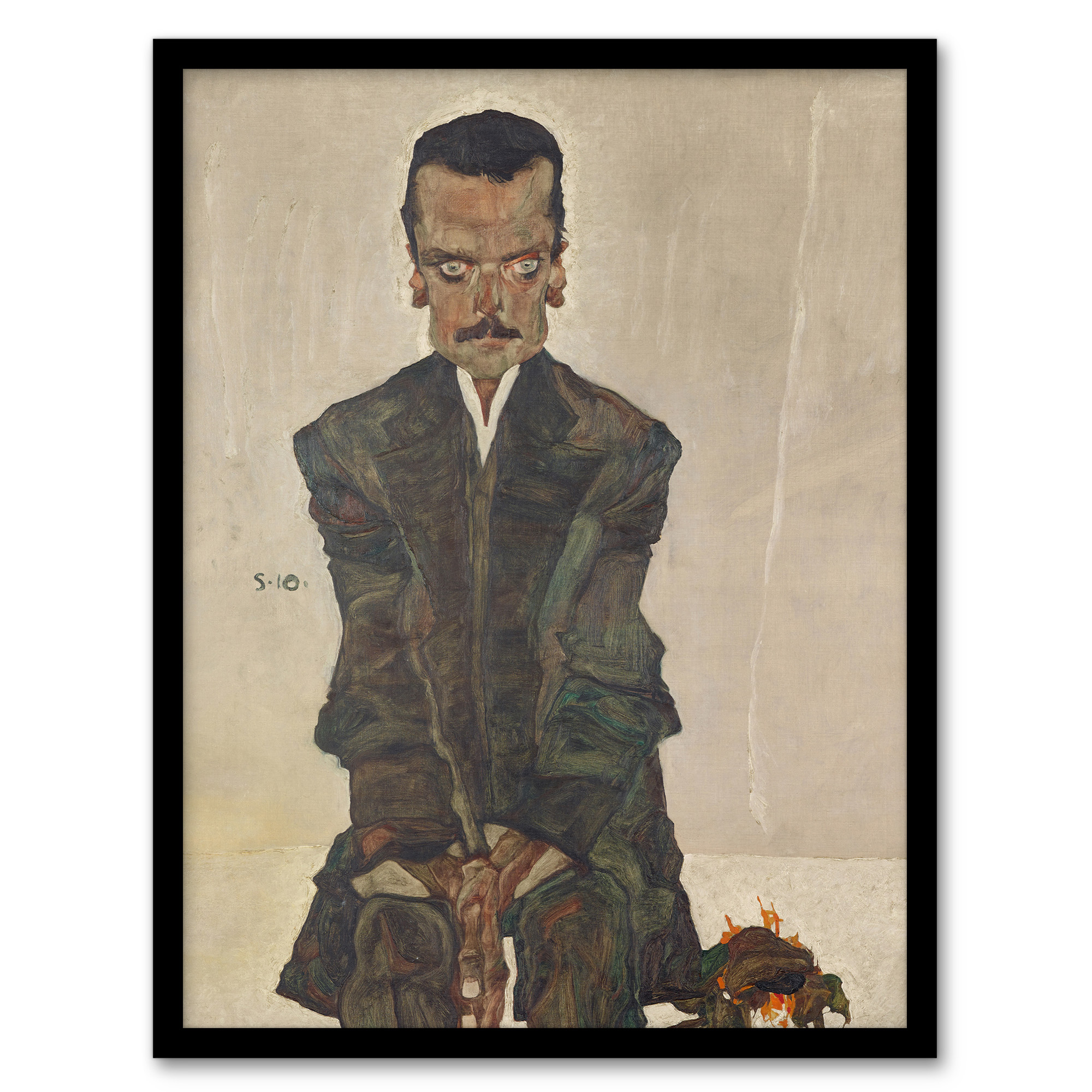 Portrait of the Publisher Eduard Kosmack Schiele Wall Art Poster Print
