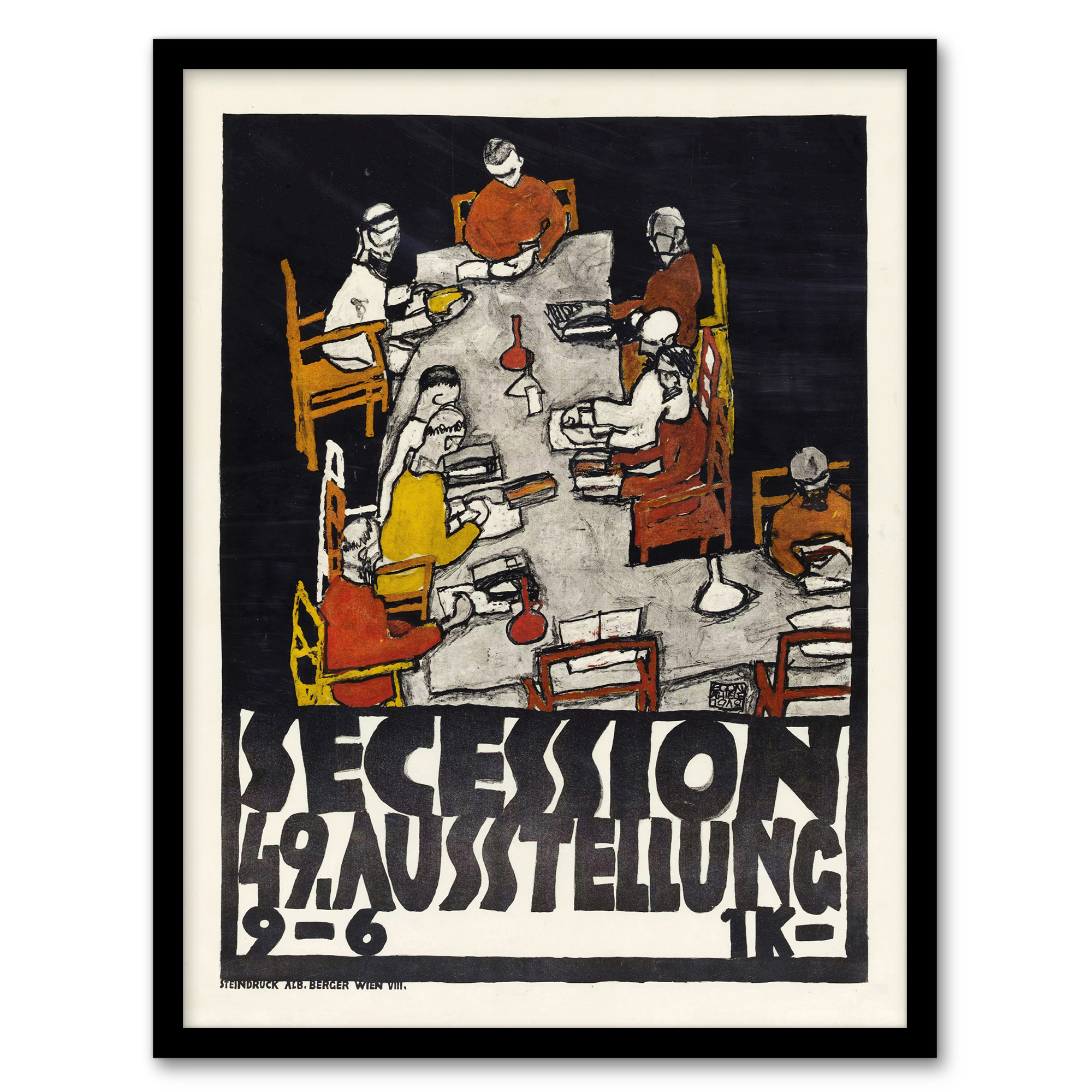 Egon Schiele Framed Wall Art Poster for the 49th Secession Exhibition Home Décor