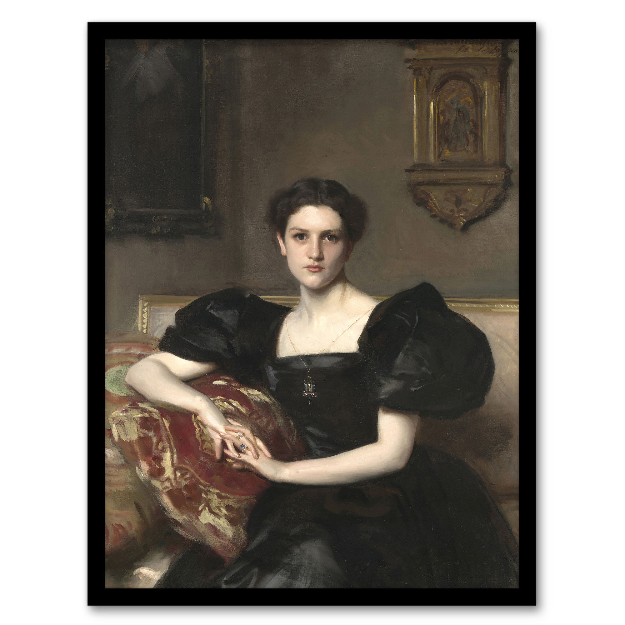 John Singer Sargent Framed Wall Art Elizabeth Winthrop Chanler Portrait