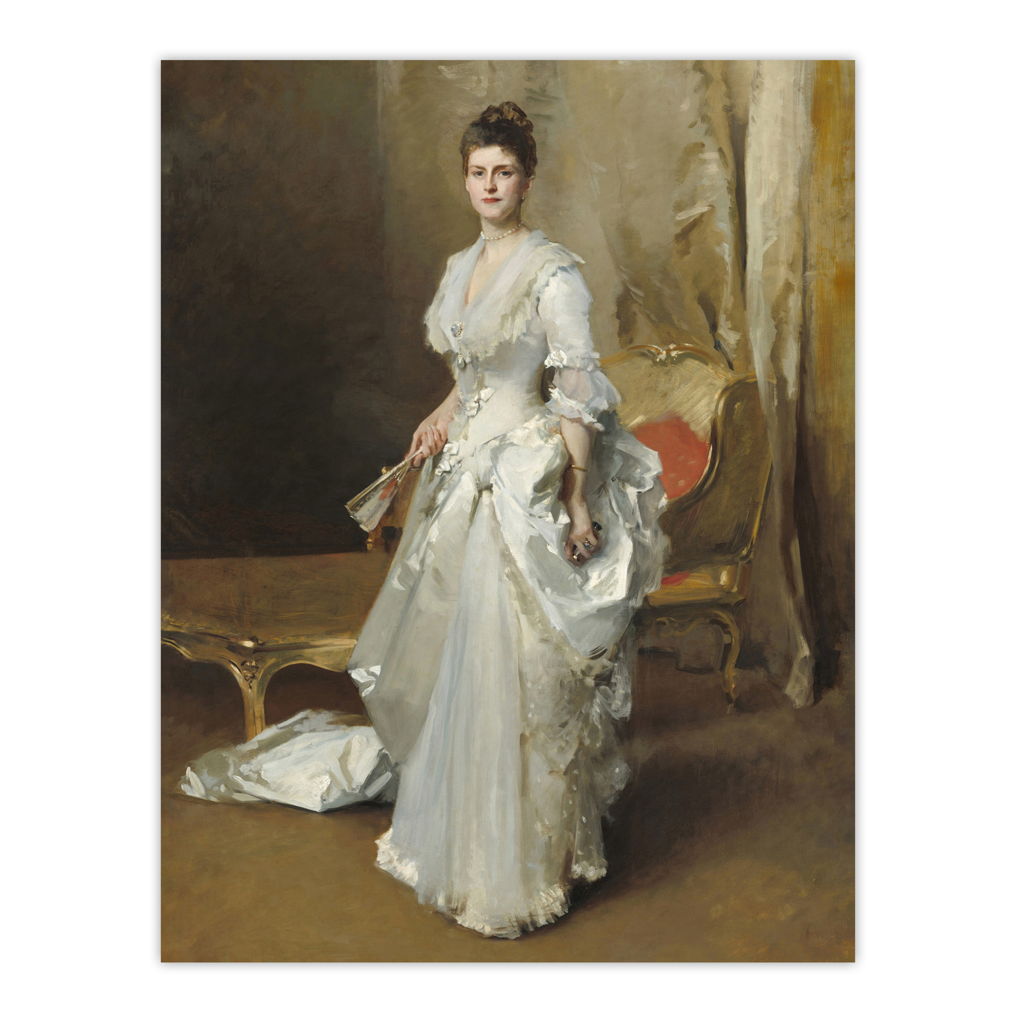 Mrs Henry White Portrait John Singer Sargent Wall Art Poster Print