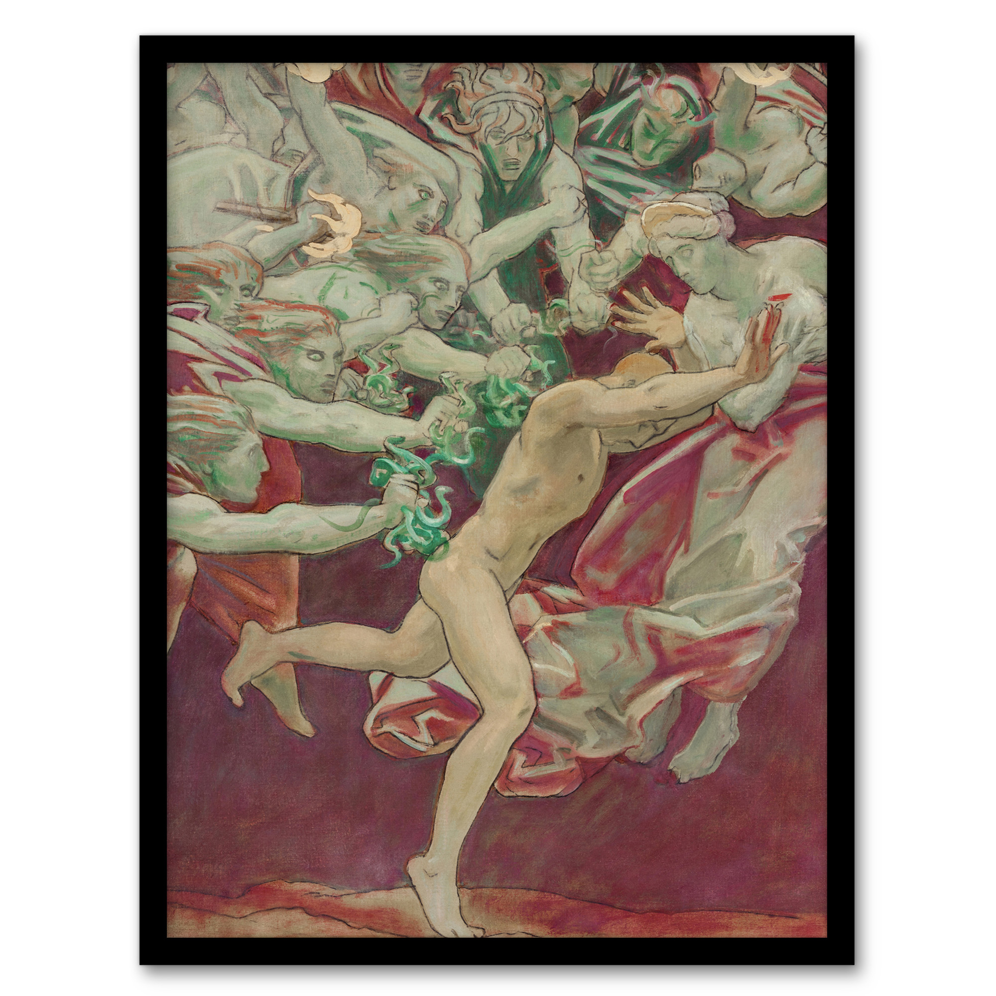 Orestes and the Furies John Singer Sargent Wall Art Poster Print