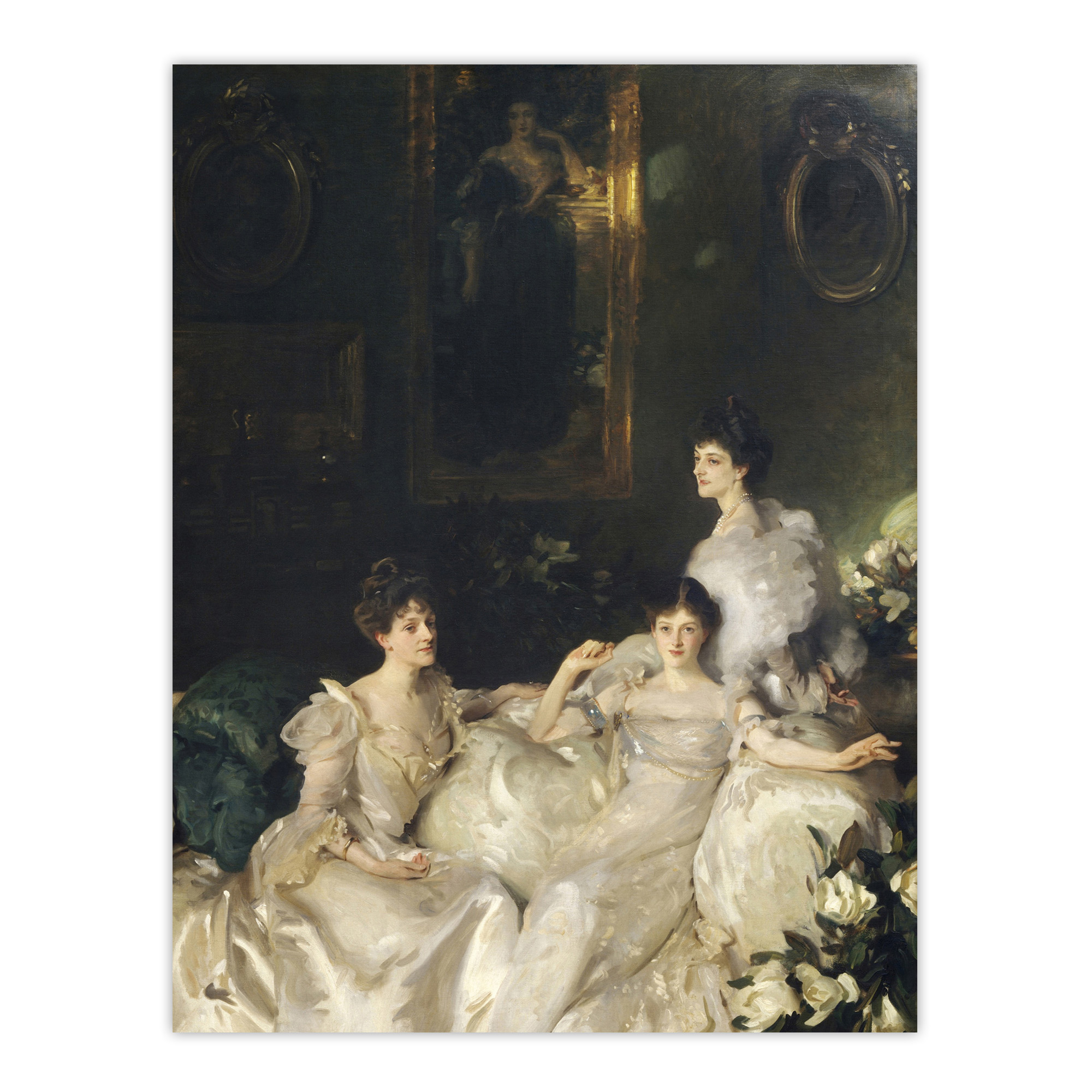 The Wyndham Sisters Portrait Sargent Wall Art Poster Print