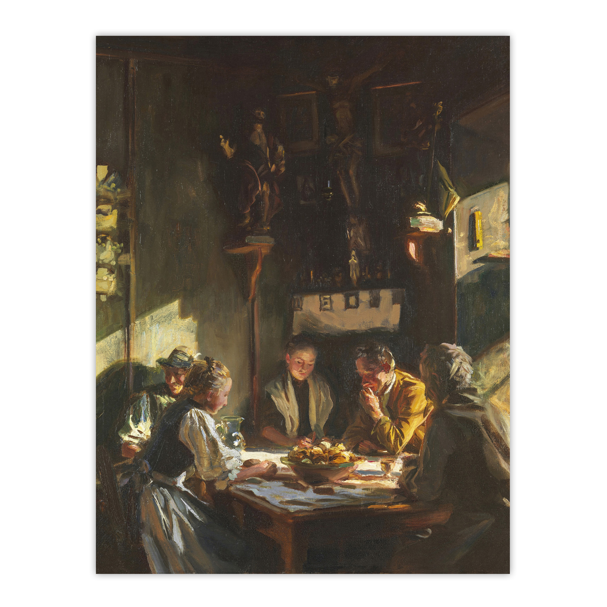 Tyrolese Interior Oil Painting Sargent Wall Art Poster Print