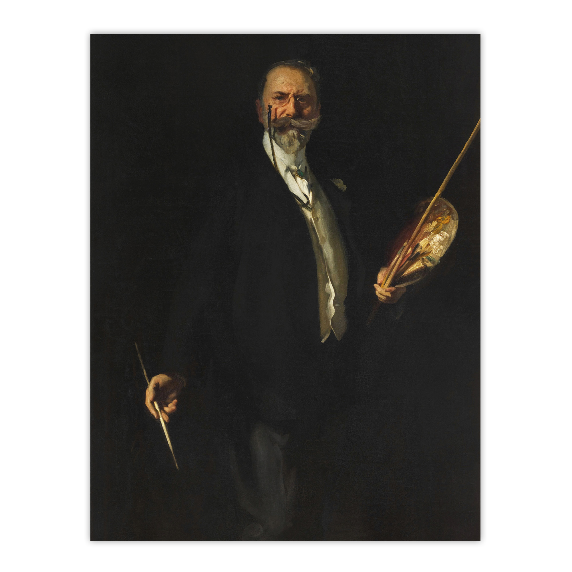 Artist William Merritt Chase Portrait Sargent Wall Art Poster Print