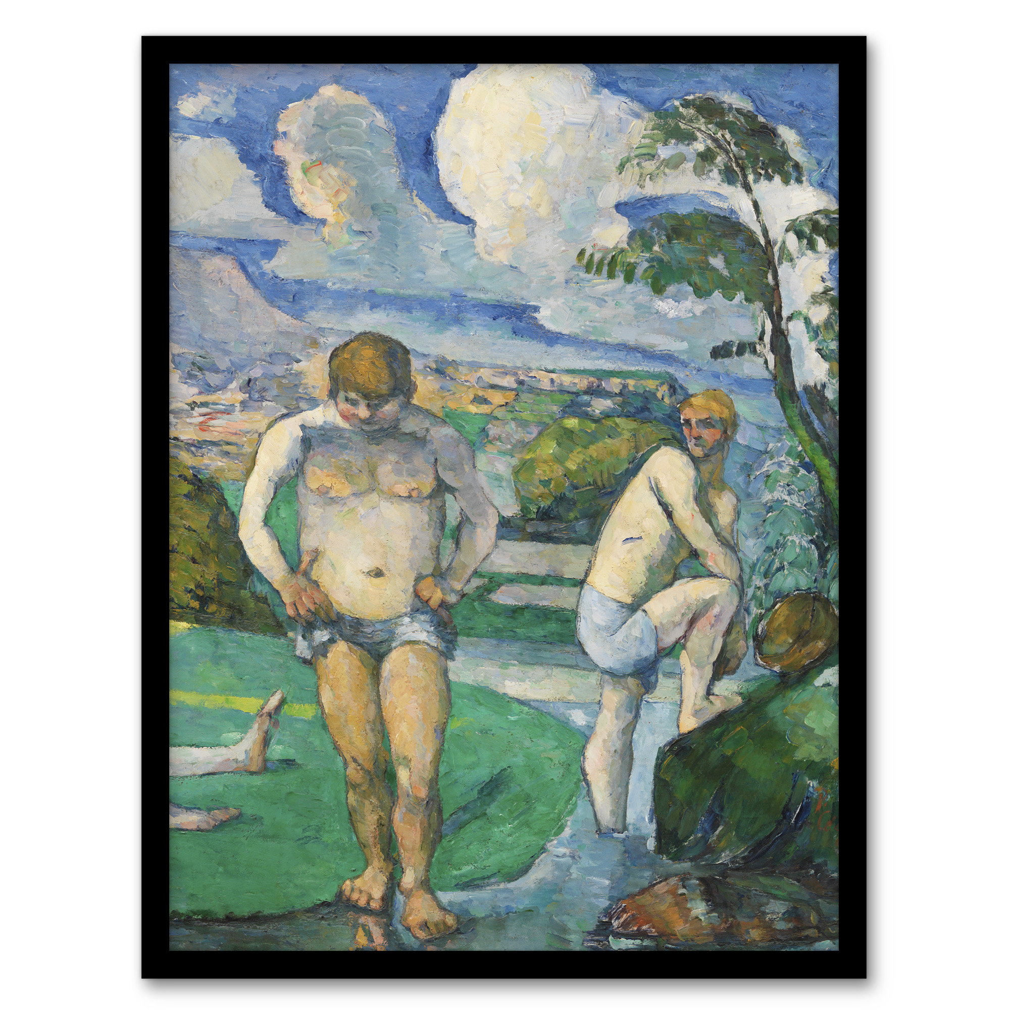 Bathers at Rest Oil Painting Paul Cezanne Wall Art Poster Print