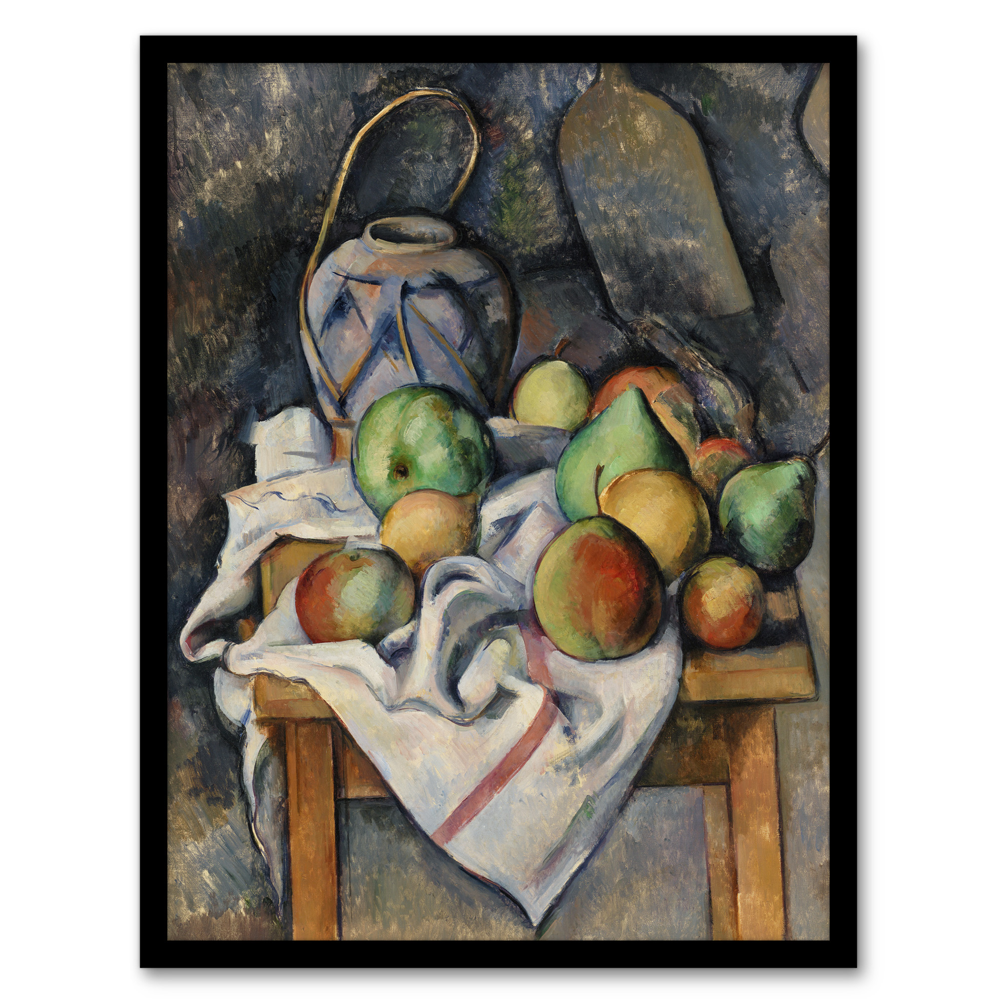 Paul Cezanne Framed Wall Art Print Ginger Jar and Fruit Still Life Home Décor