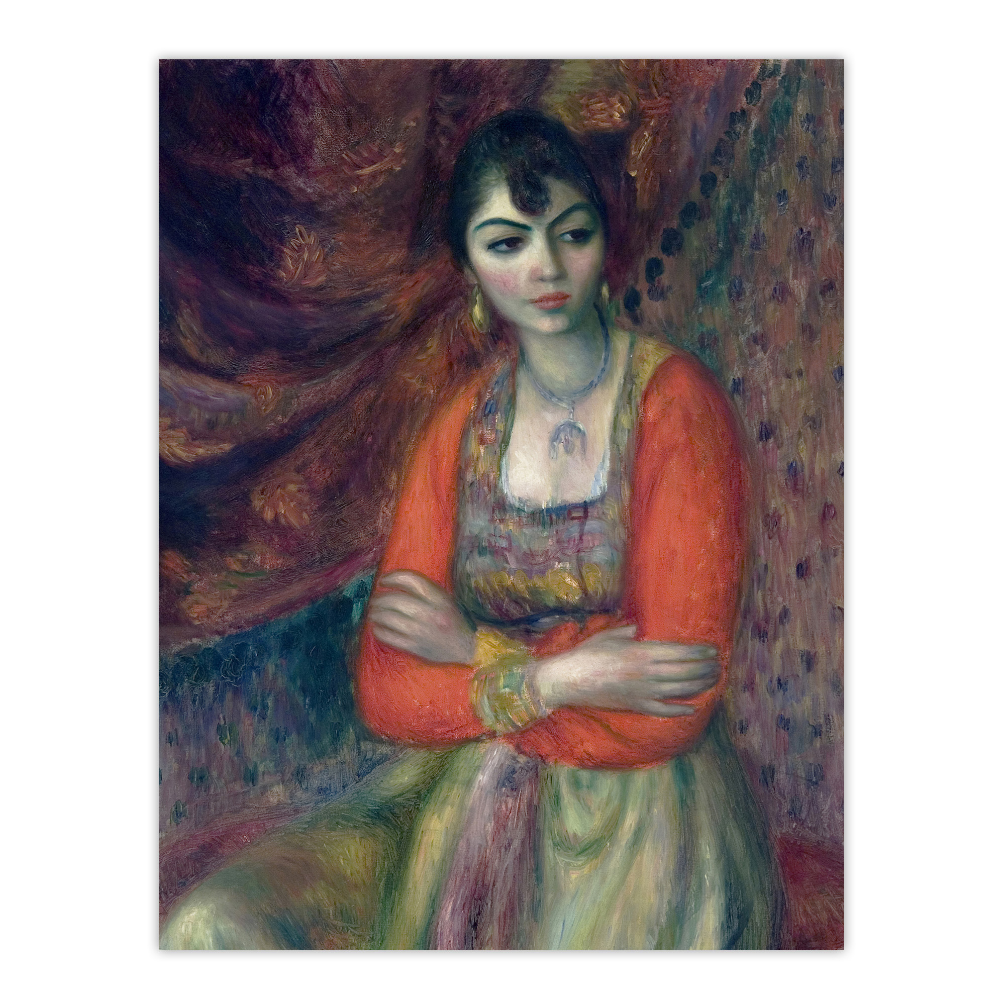 Armenian Girl in Traditional Taraz Glackens Wall Art Poster Print