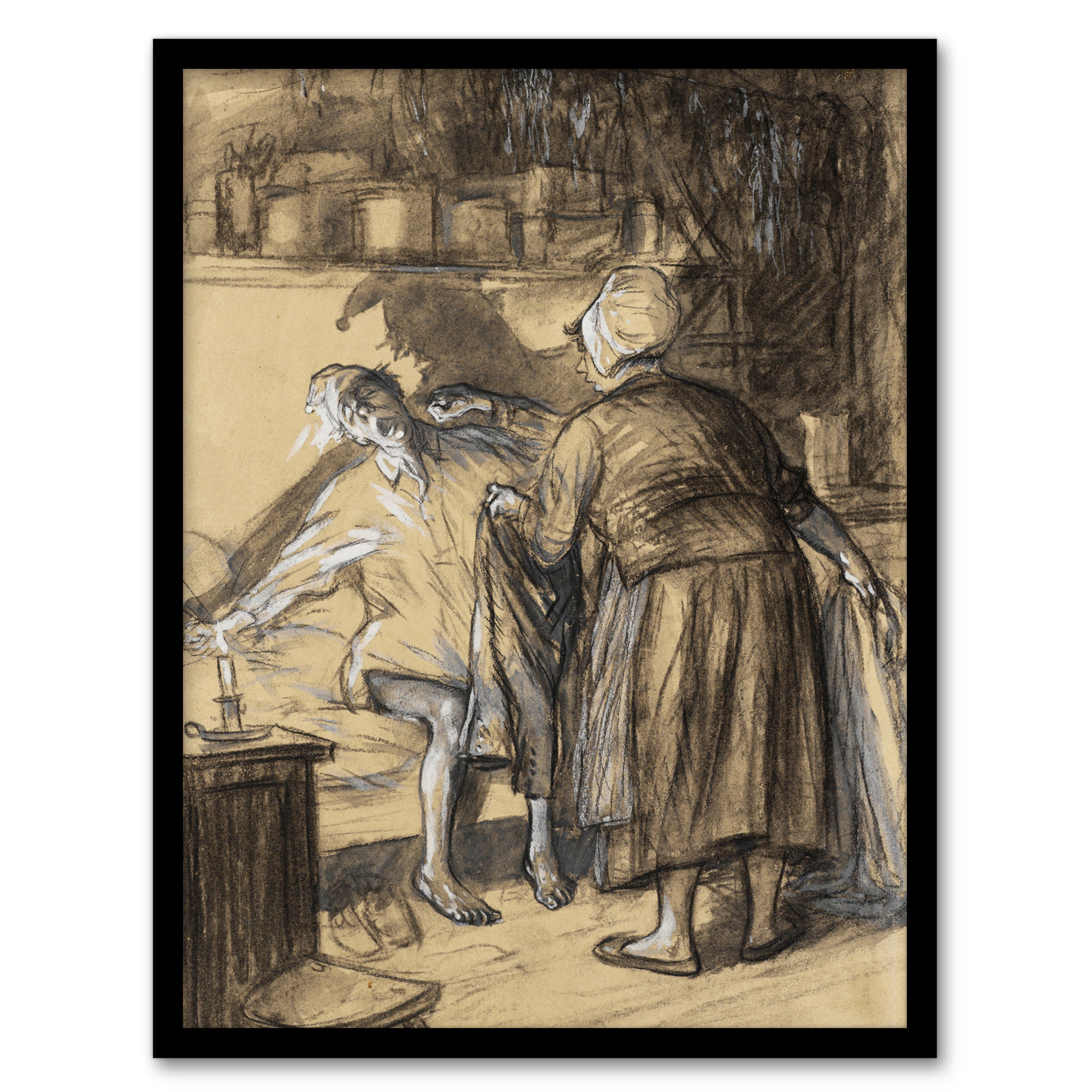 Here Are Your Trousers Drawing Glackens Wall Art Poster Print