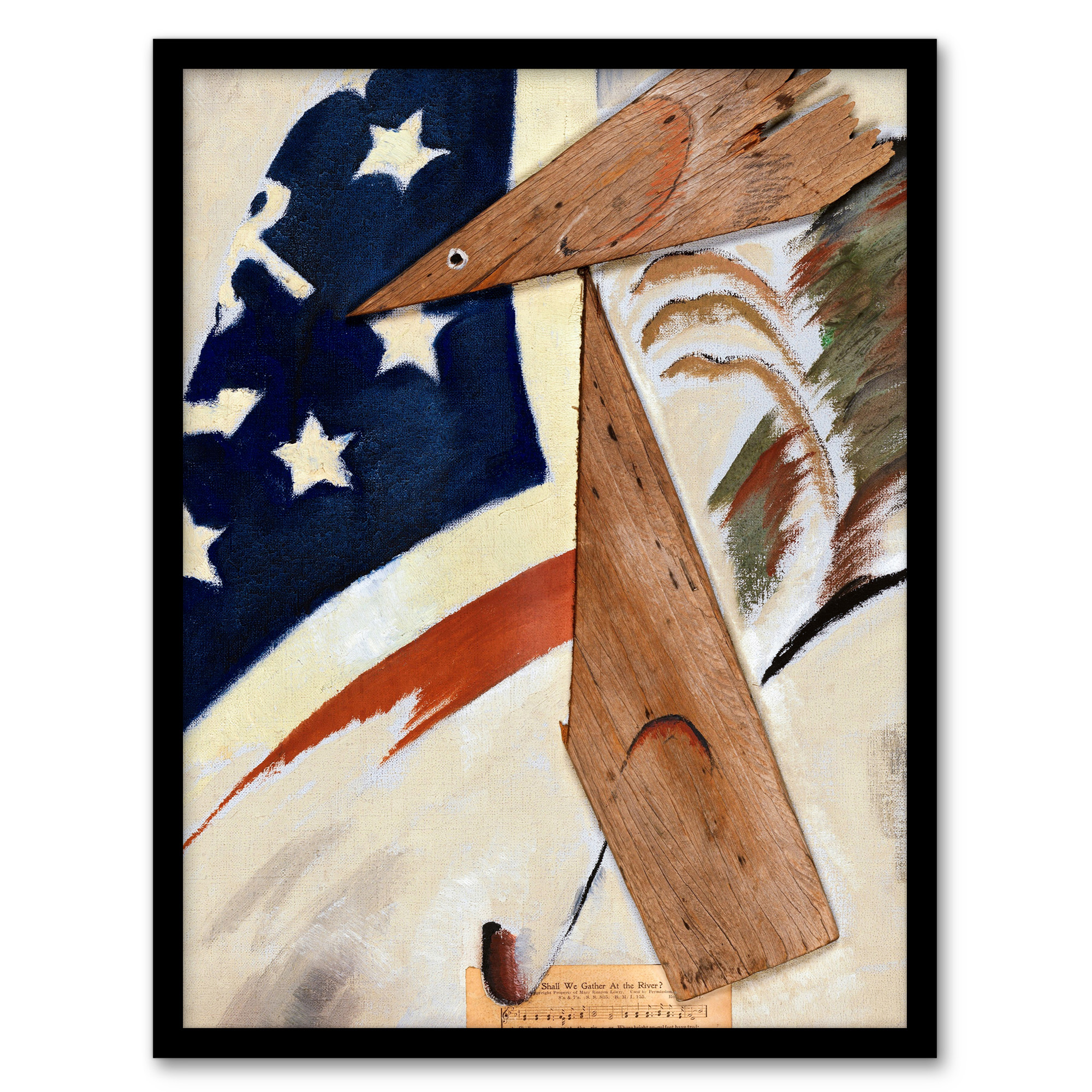 Portrait of Ralph Dusenberry Arthur Dove Framed Wall Art Print A3/A4