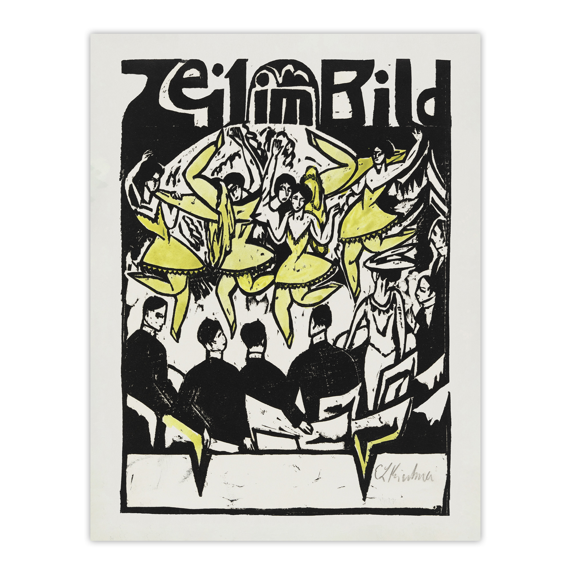 Female Dancers At The Ice Palace Kirchner Wall Art Poster Print