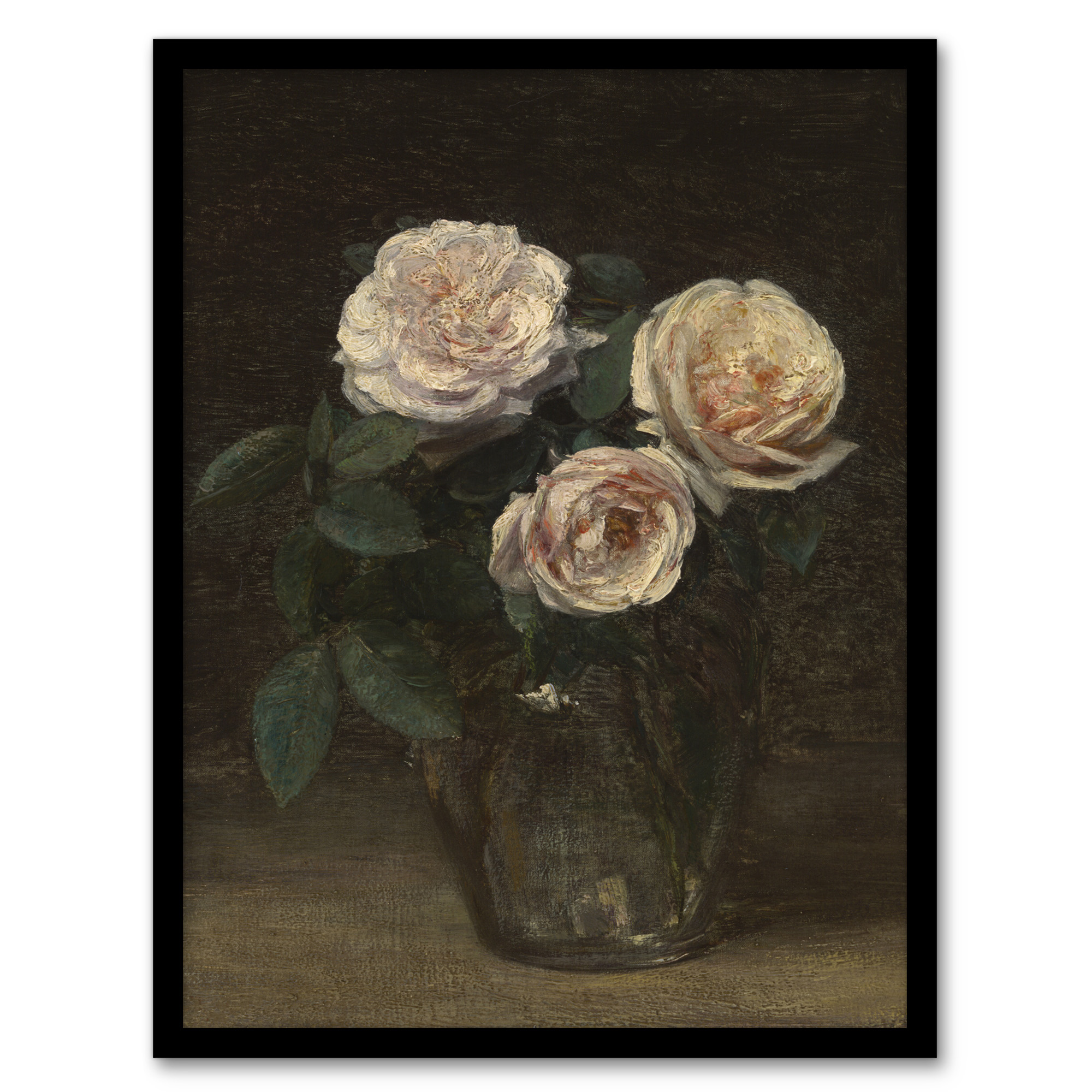 Still Life with Roses in Vase Latour Wall Art Poster Print