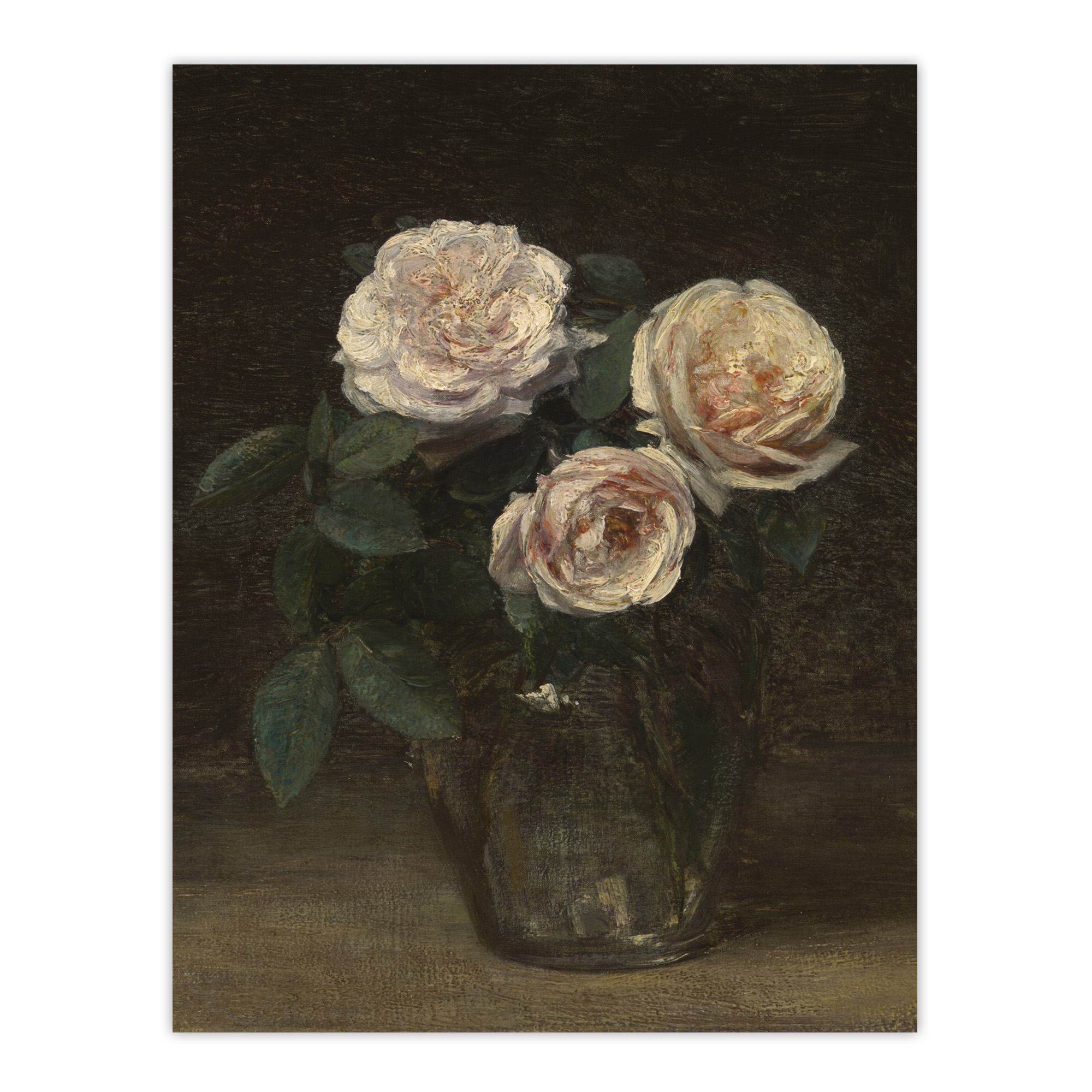 Still Life with Roses in Vase Latour Wall Art Poster Print