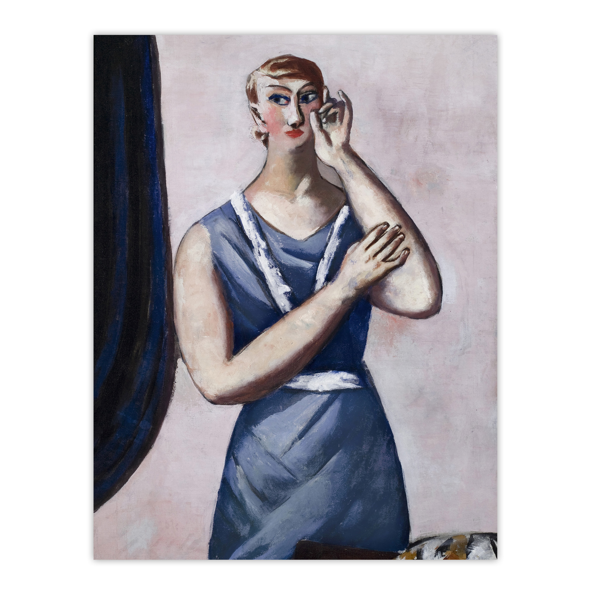 Valentine Tessier Portrait Painting Beckmann Wall Art Poster Print