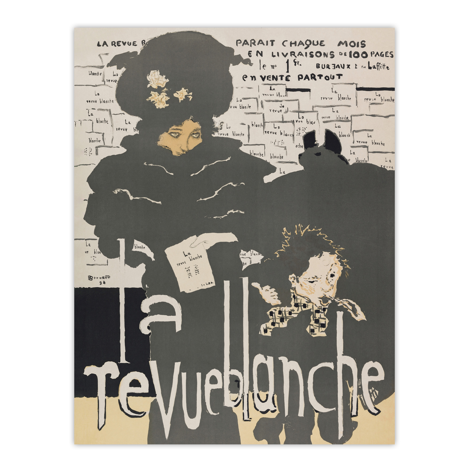 Poster for the Revue Blanche Journal Bonnard Wall Art Poster Print