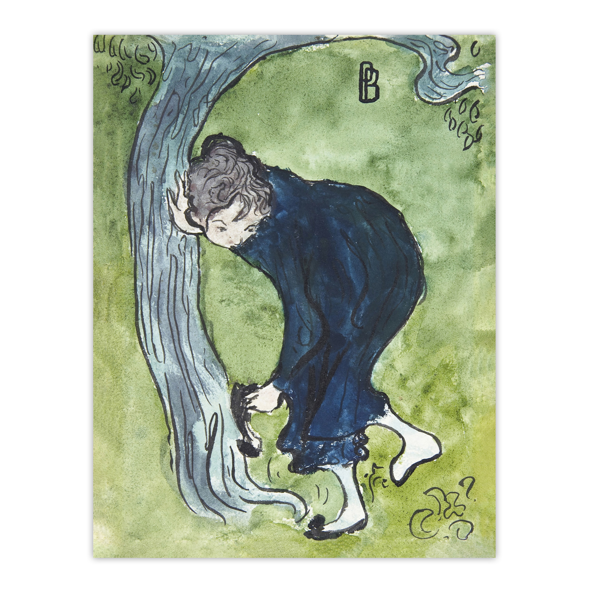 The False Step Watercolour Painting Bonnard Wall Art Poster Print