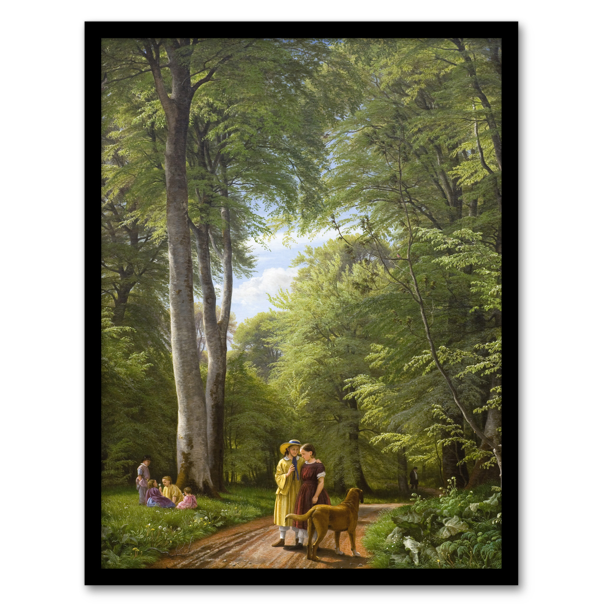 PC Skovgaard Beech Wood in May Zealand Landscape Wall Art Print