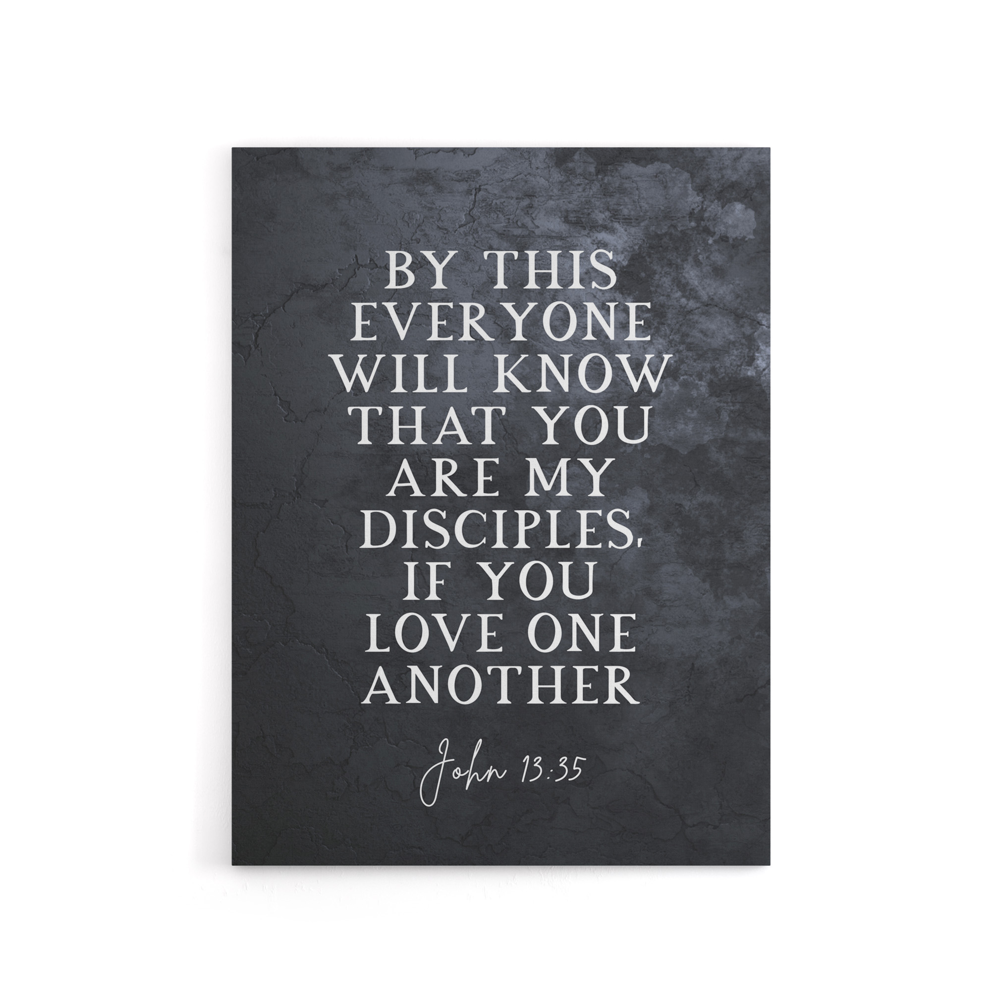 John 13 35 My Disciples Love One Bible Quote Canvas Wall Art Print