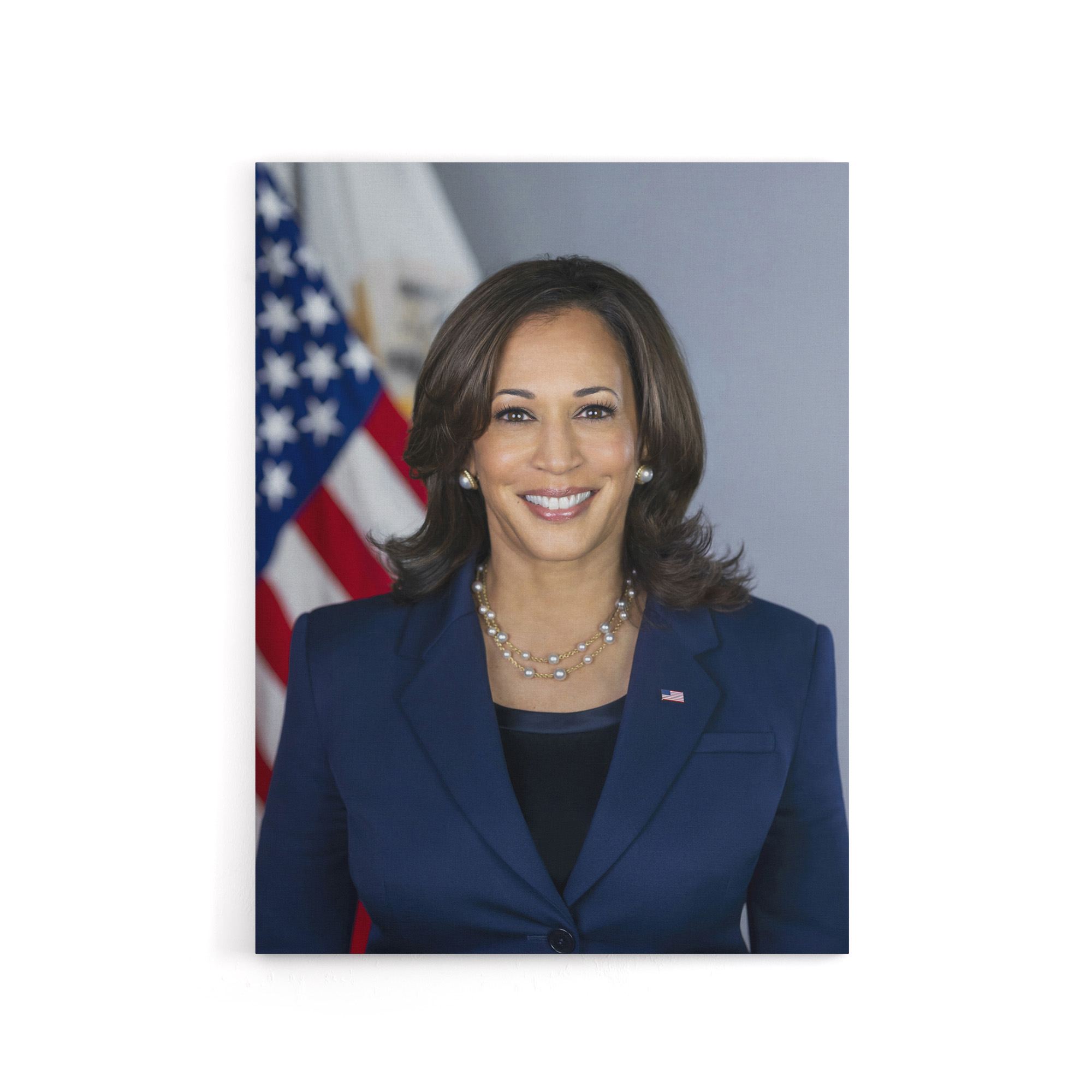 US Vice President Kamala Harris Canvas Wall Art Print