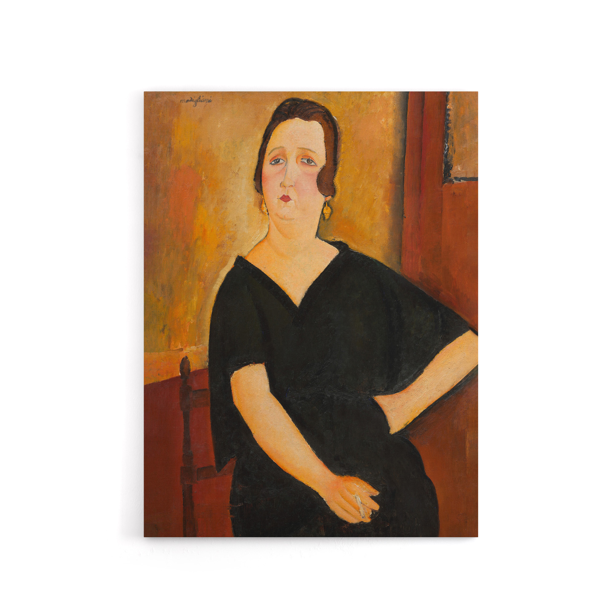 Madame Amedee Portrait Modigliani Vintage Canvas Wall Art Print