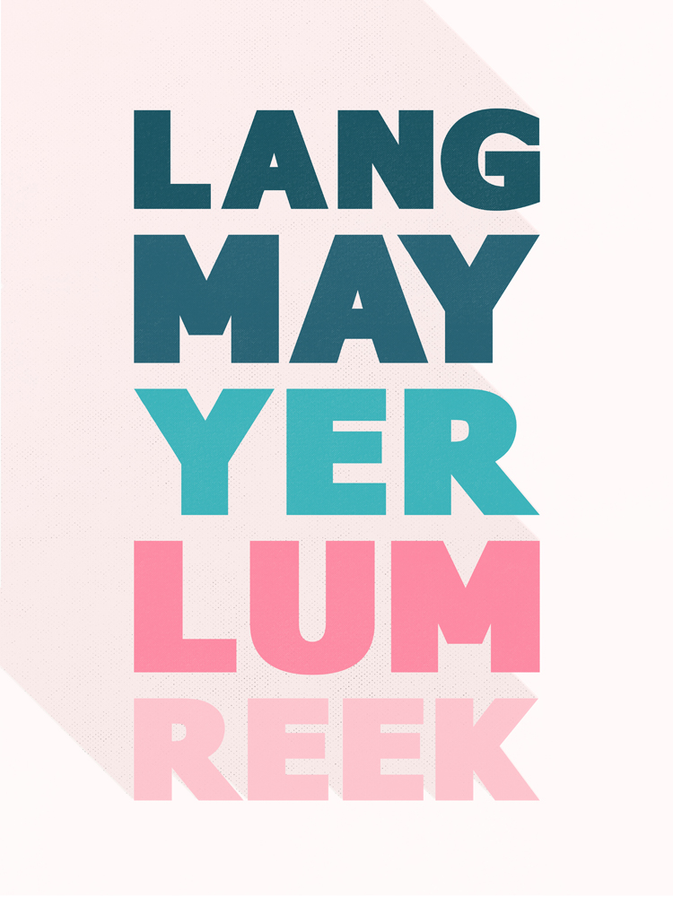 Scottish Phrase Lang Lum Reek Hogmanay Toast Scotland Framed Wall Art Print