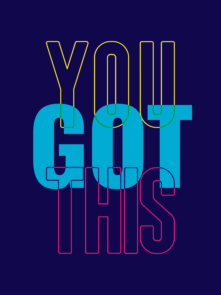 Positivity You Got This Framed Wall Art Print