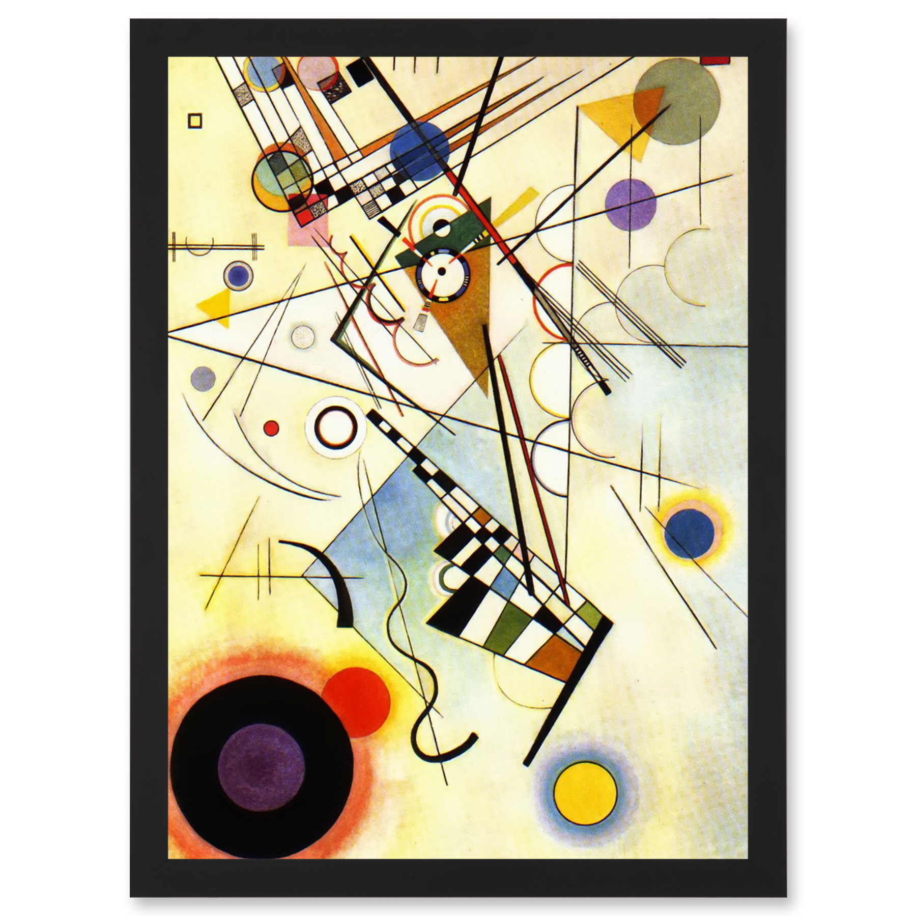Kandinsky Komposition VIII gerahmter A3 Wandkunstdruck - Bild 2 von 21
