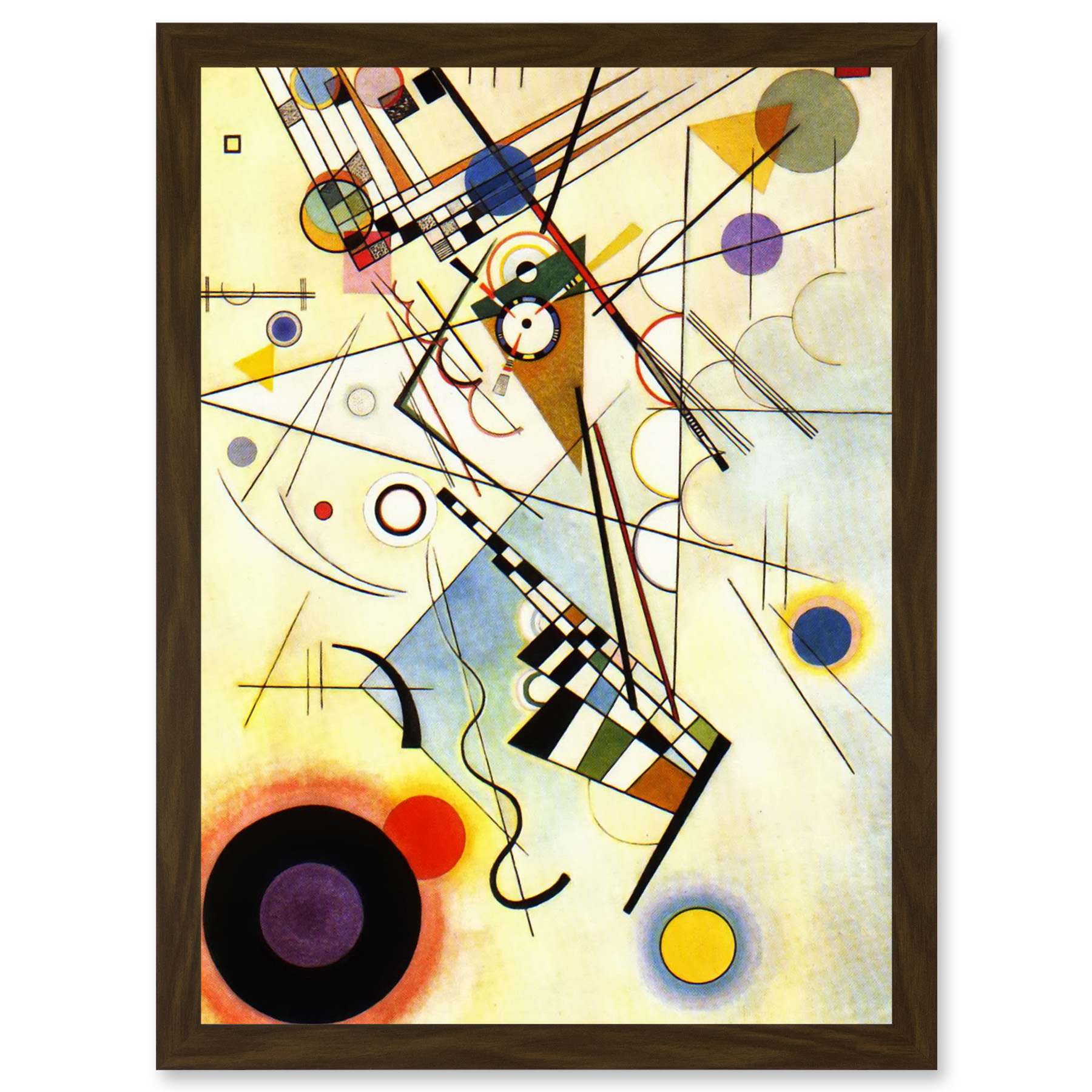 Kandinsky Komposition VIII gerahmter A3 Wandkunstdruck - Bild 6 von 21