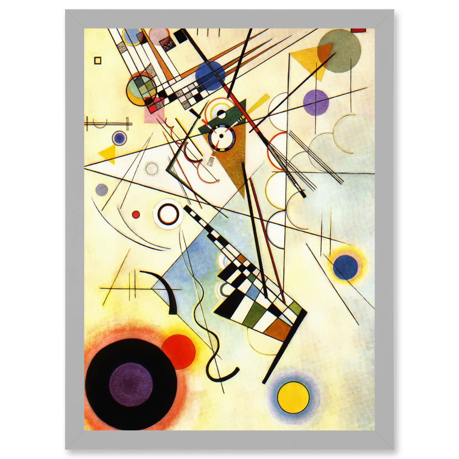 Kandinsky Komposition VIII gerahmter A3 Wandkunstdruck - Bild 10 von 21