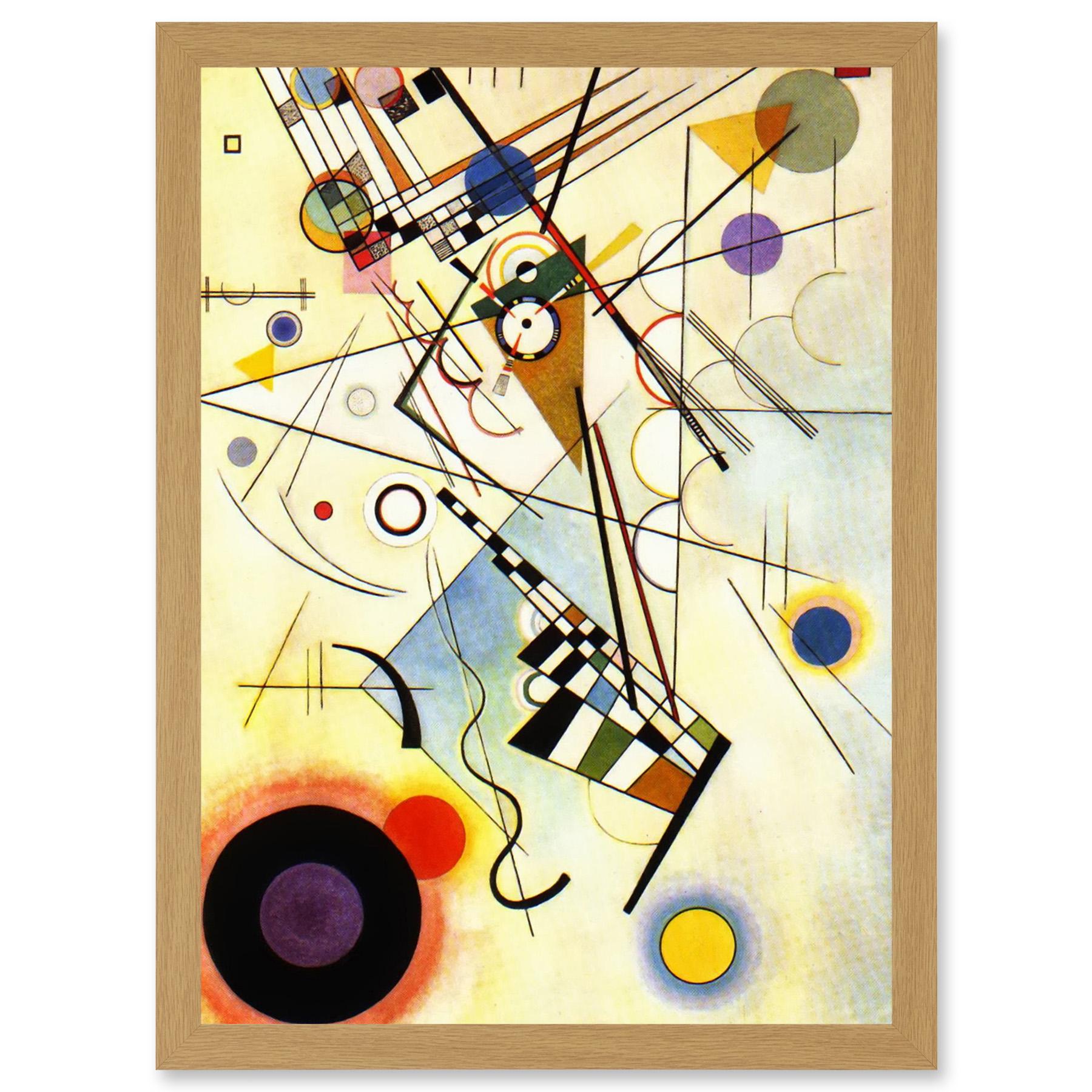 Kandinsky Komposition VIII gerahmter A3 Wandkunstdruck - Bild 14 von 21