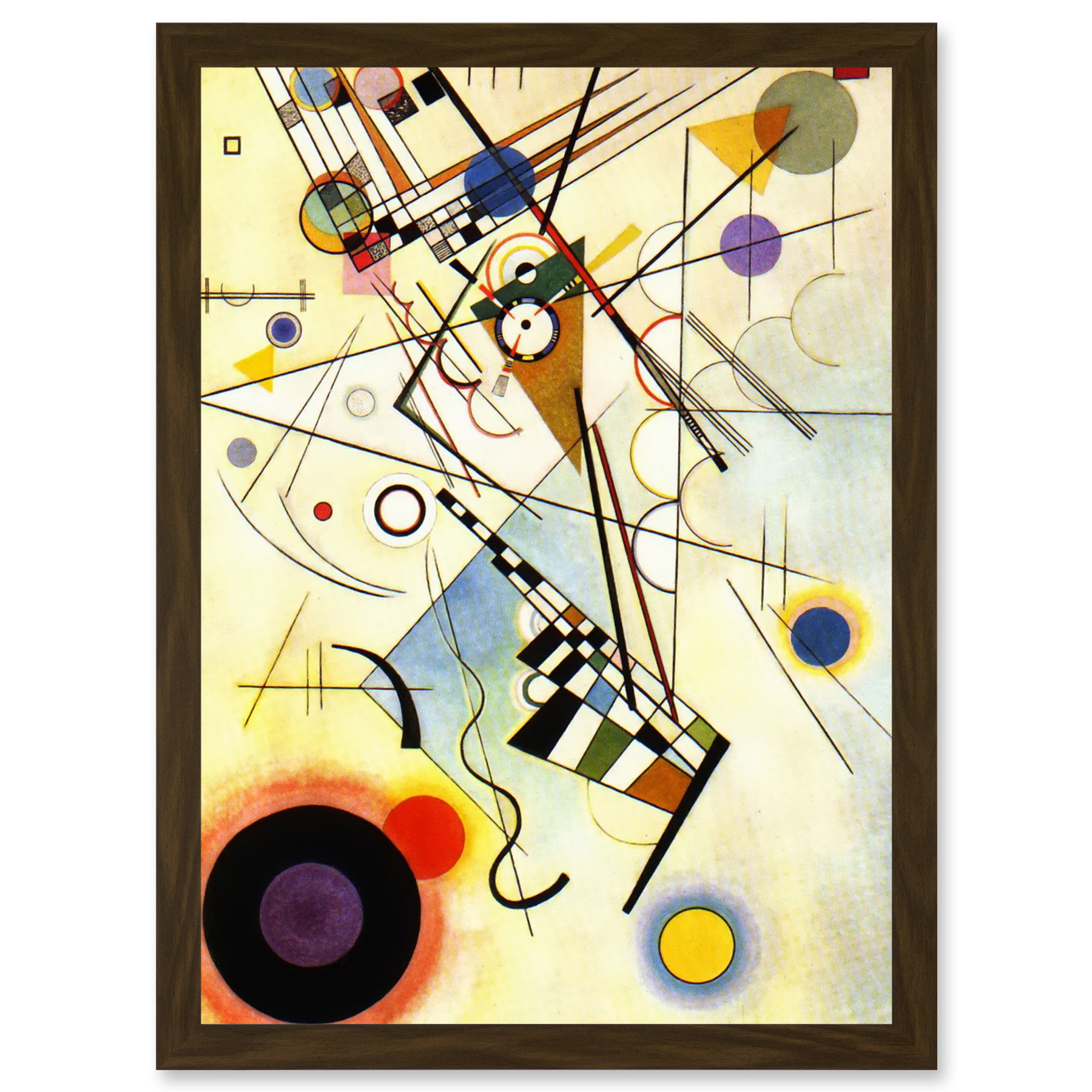 Kandinsky Komposition Viii A4 gerahmter Wandkunstdruck - Bild 6 von 21