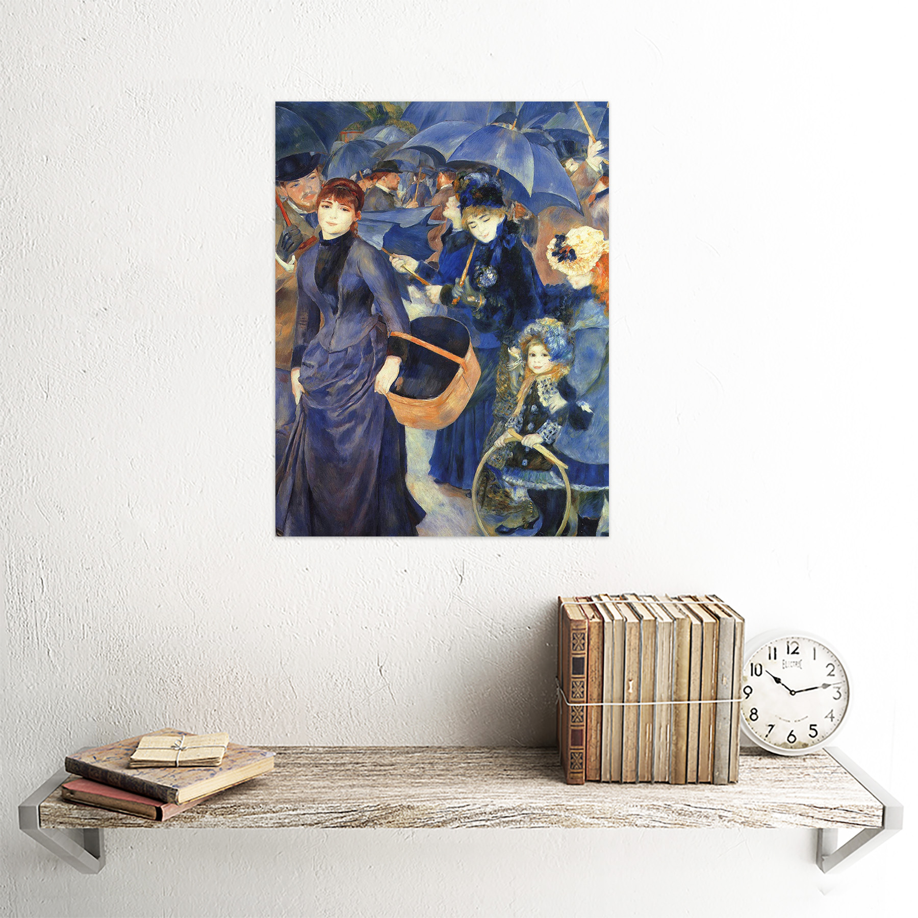 Renoir、MORTE、希少画集画、新品額装付 Pierre Auguste Renoir Umbrellas Old Master Painting 12X16