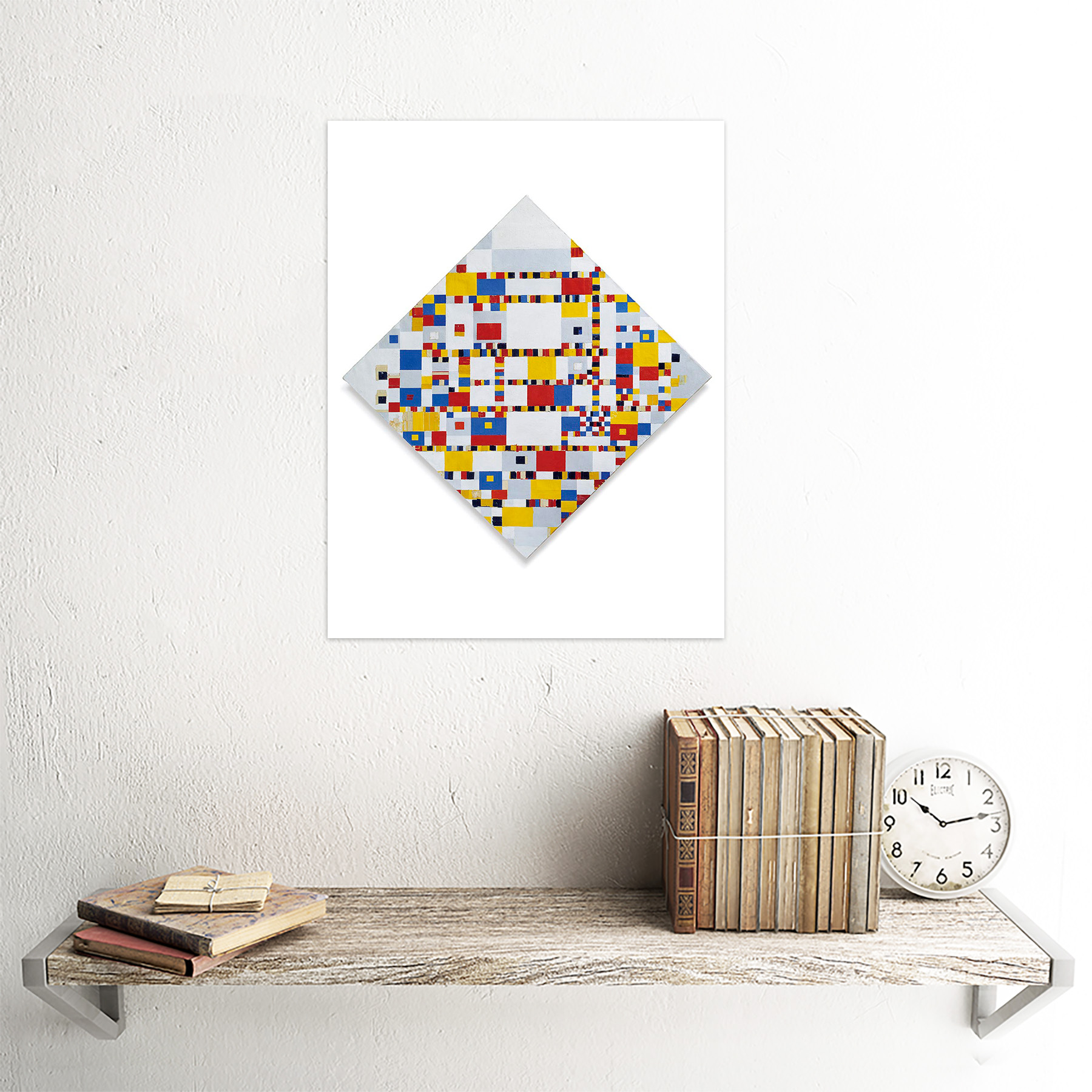Painting Piet Mondrian Victory Boogie Woogie 12X16 Inch Framed Art Print - Picture 23 of 24
