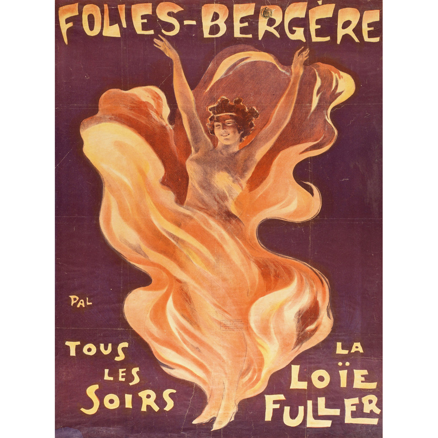 Pal Loie Fuller Dancer Folies Bergere Advert Framed Wall Art Poster - Picture 26 of 29