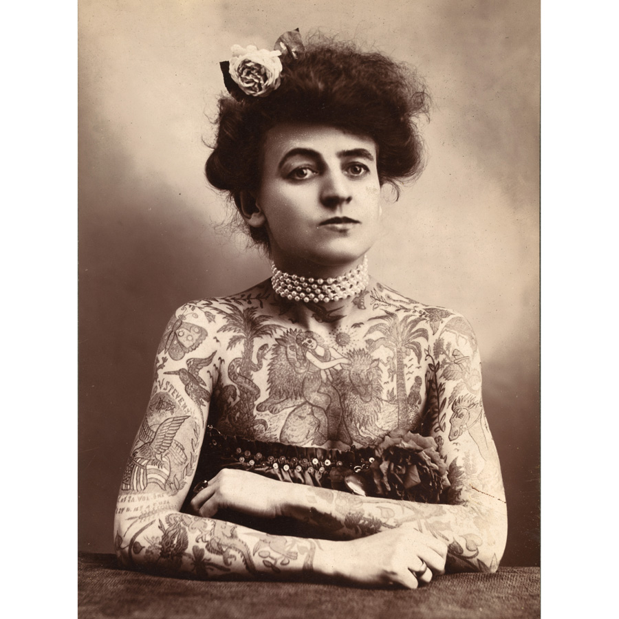 Maud Stevens Wagner Trapezeist Tattooist Artist 1907 Photo Wall Art Print Framed - Picture 26 of 29