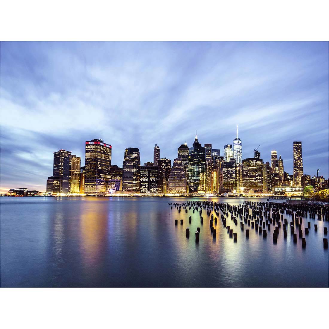 Luddy New York City Usa Cityscape 12X16 Inch Framed Art Print