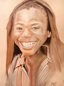 "Caleb, enfant congolais" - "Caleb, Congolese child" 